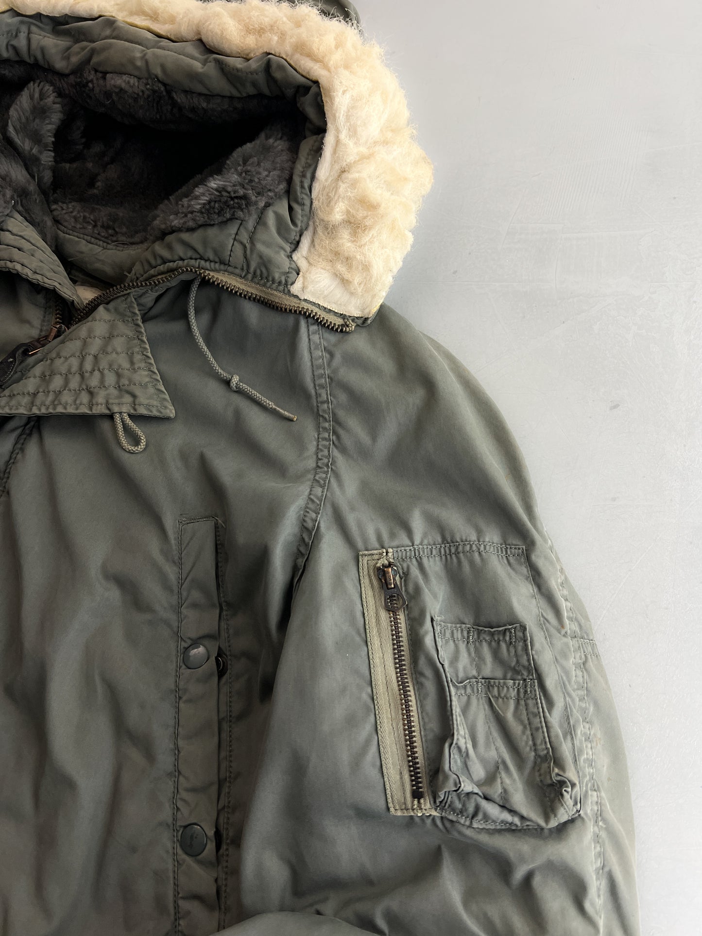 N-3B US Airforce Cold-Weather Stencilled Parka [L]