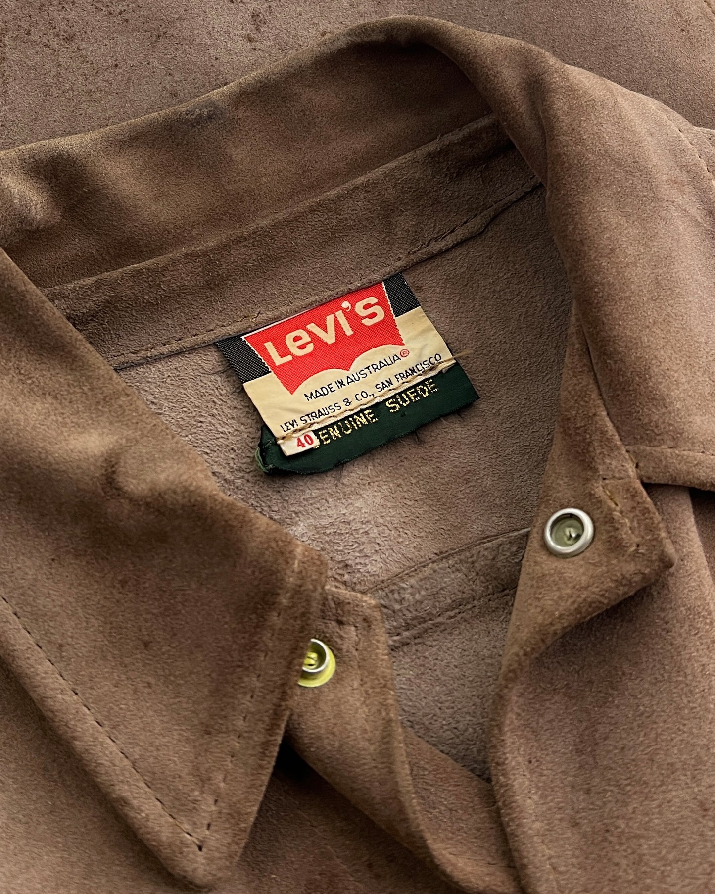 1960’s Levi’s Big E Type III Suede Trucker Jacket