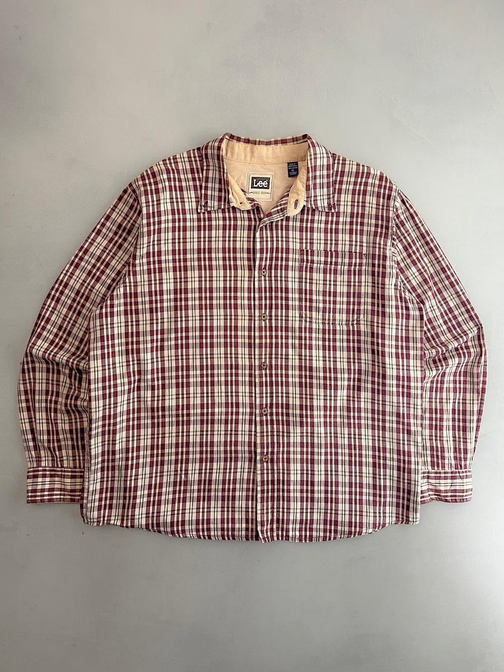 Lee Plaid Cotton Shirt [XL]