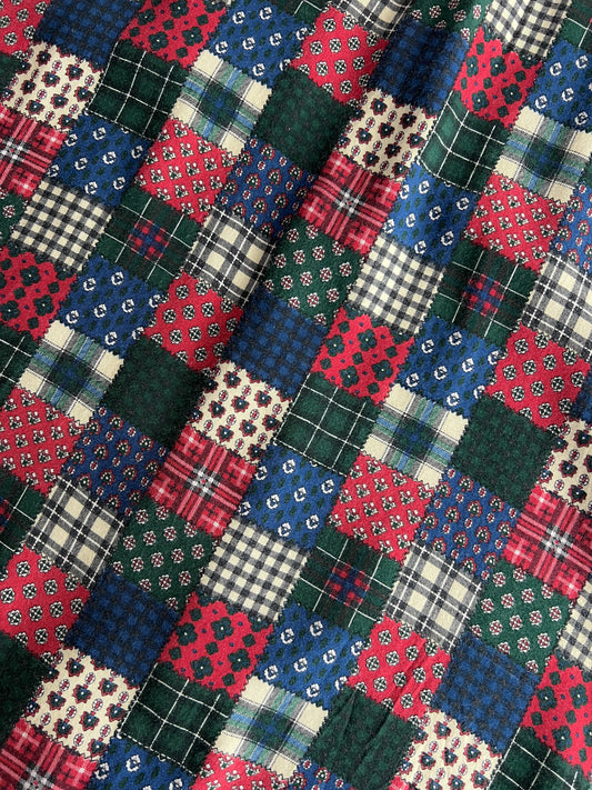 Patchwork Print Cotton Shirt [M/L]