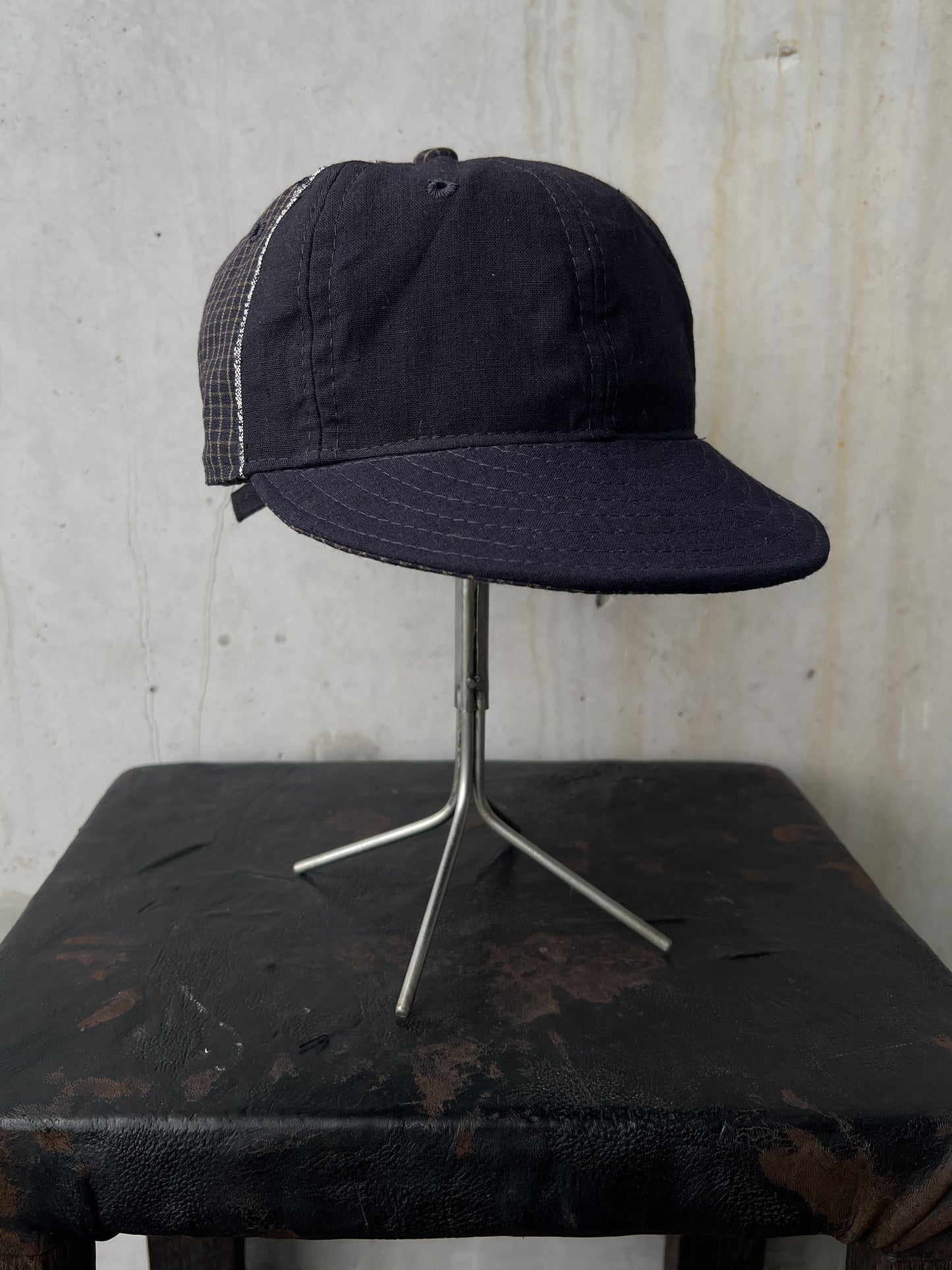 Early 20th c. Japanese Fabric 1930's Baseball Cap By Troy O'Shea Handmade [Adjustable]