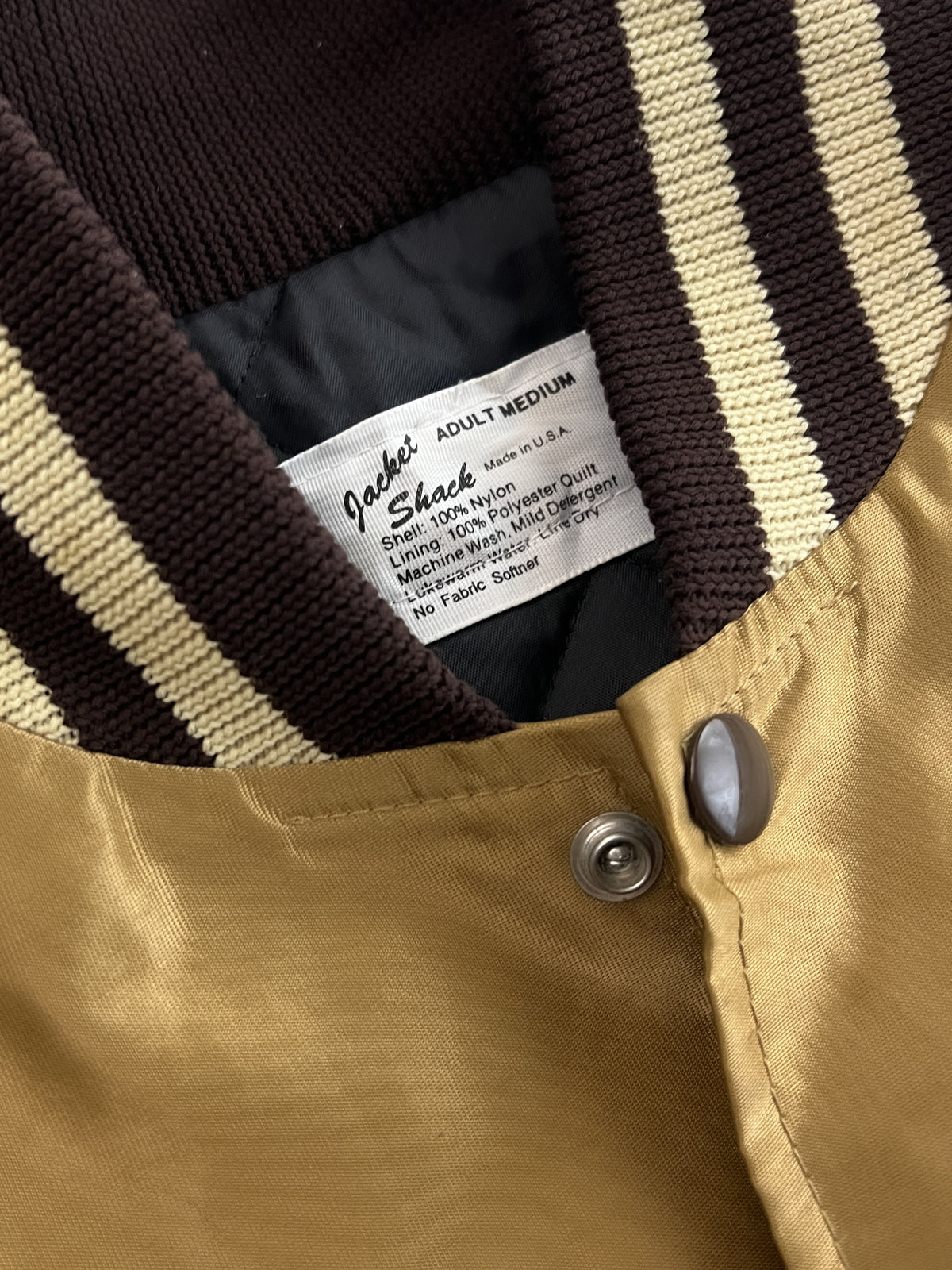 1990's Browns Satin Bomber Jacket [M/L]