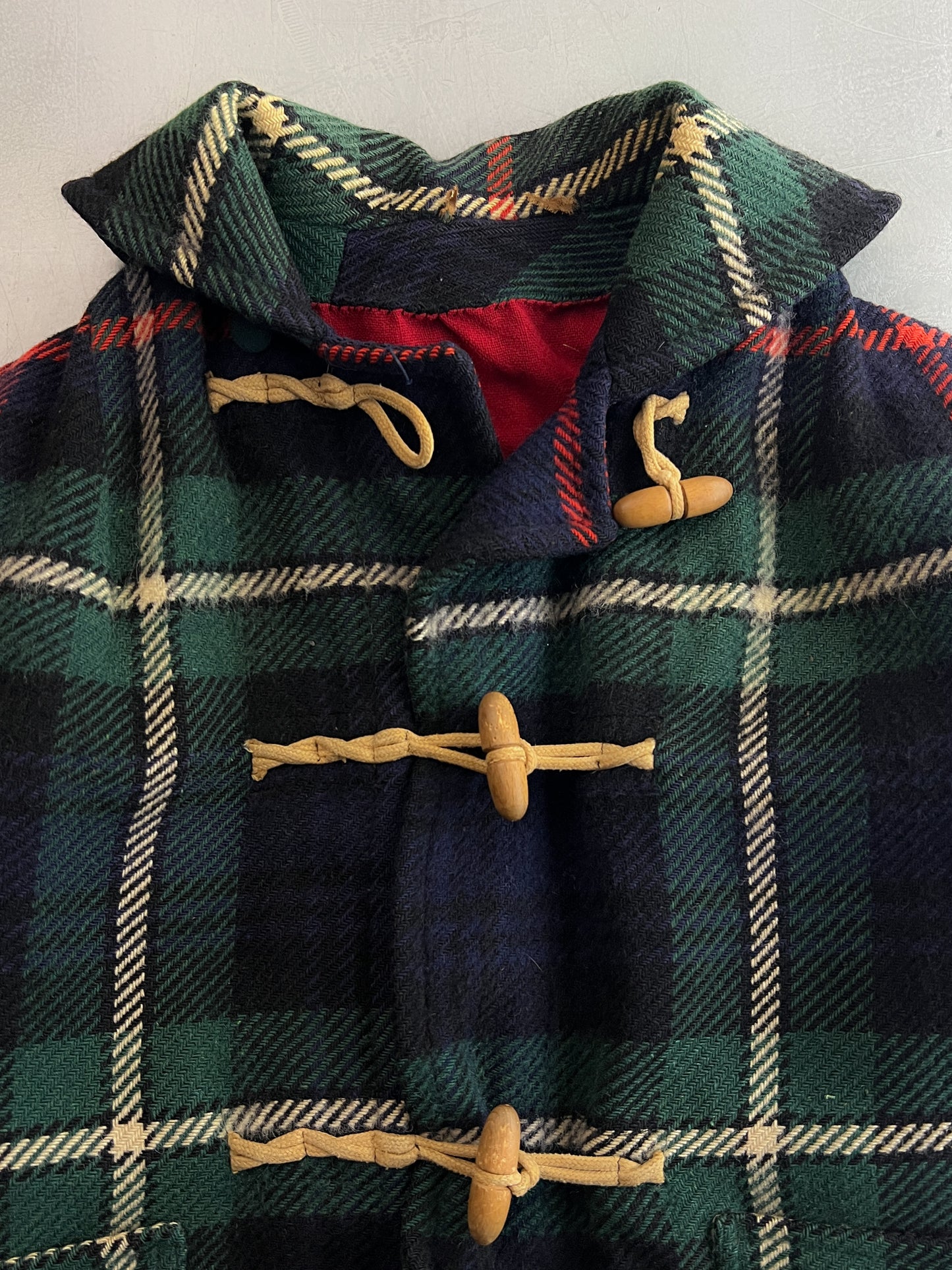 Wool Plaid Toggle Jacket [M]