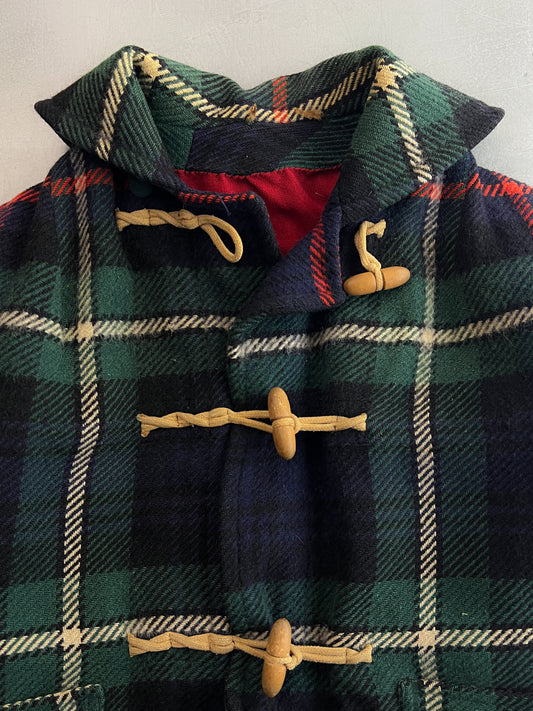 Wool Plaid Toggle Jacket [M]