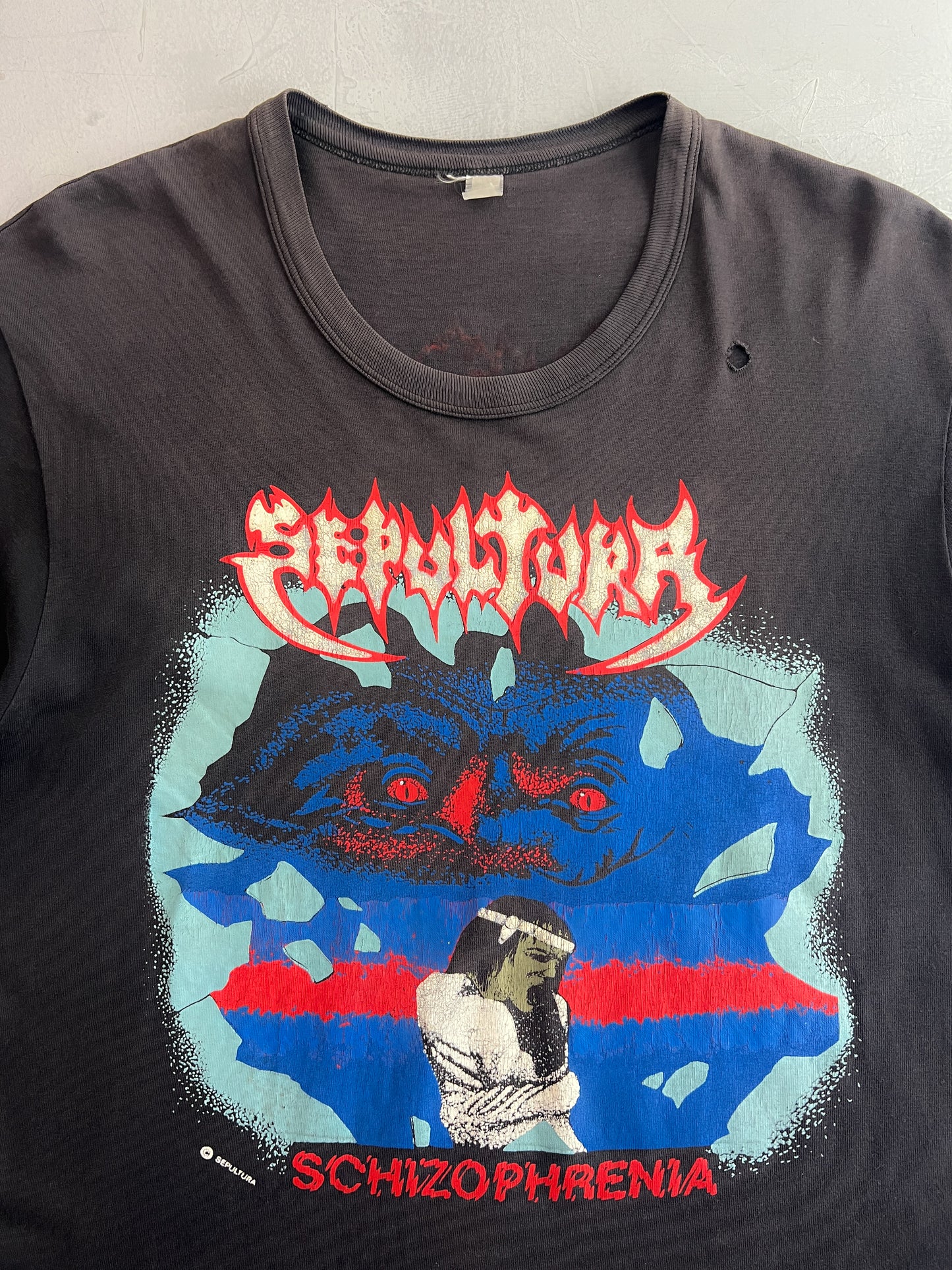 Late 80’s Sepultura Schizophrenia The Law Of The Jungle Tee [M]