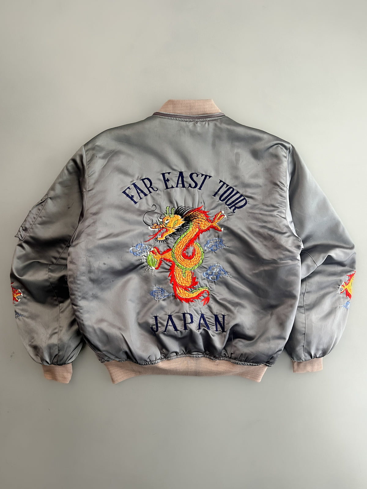 1980's Far East Satin Souvenir Jacket [L/XL]