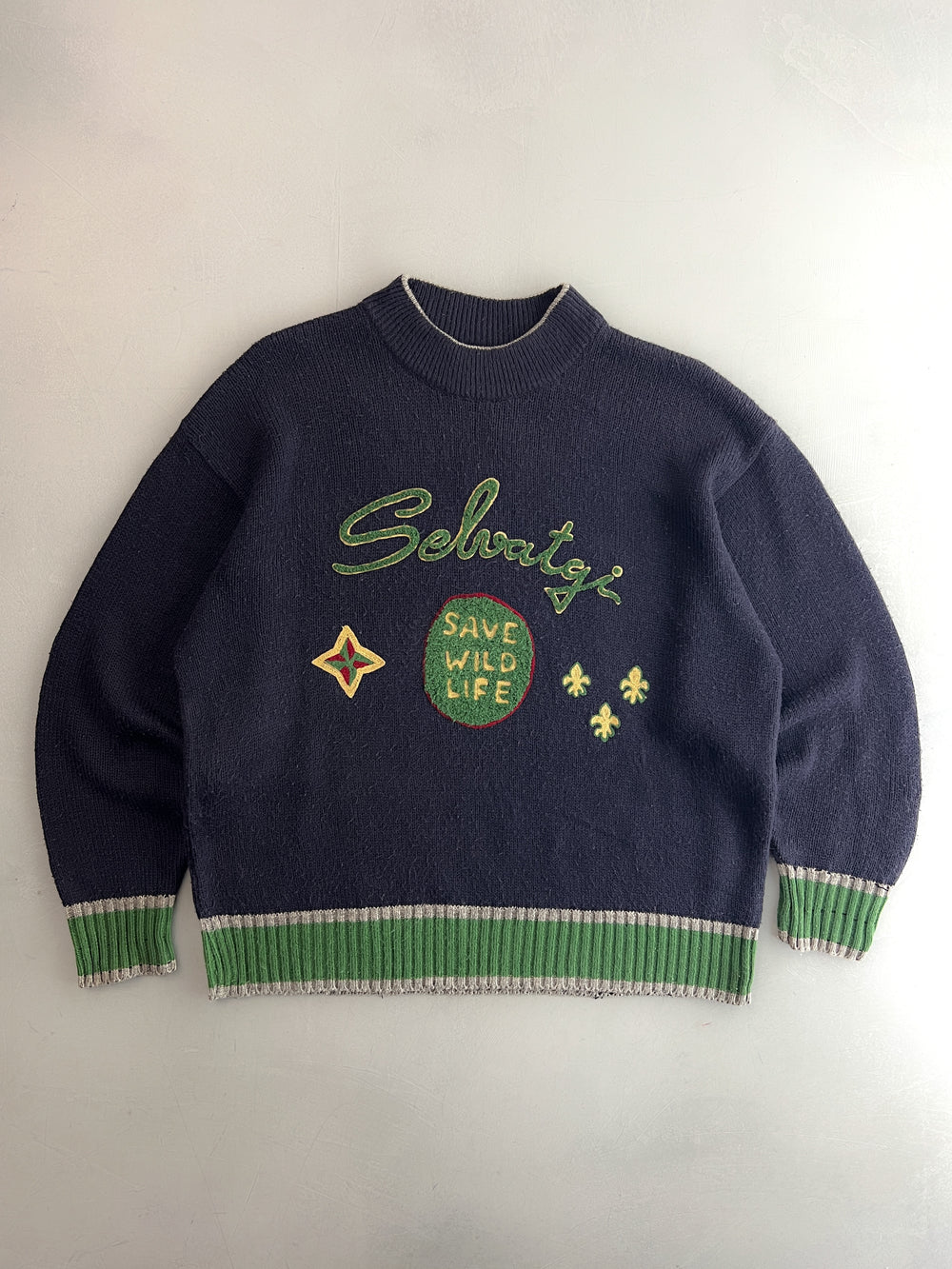1990's Save Wildlife Sweater [L]