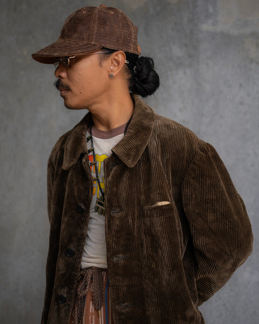 40's French Corduroy Hunting Jacket  [L/XL]