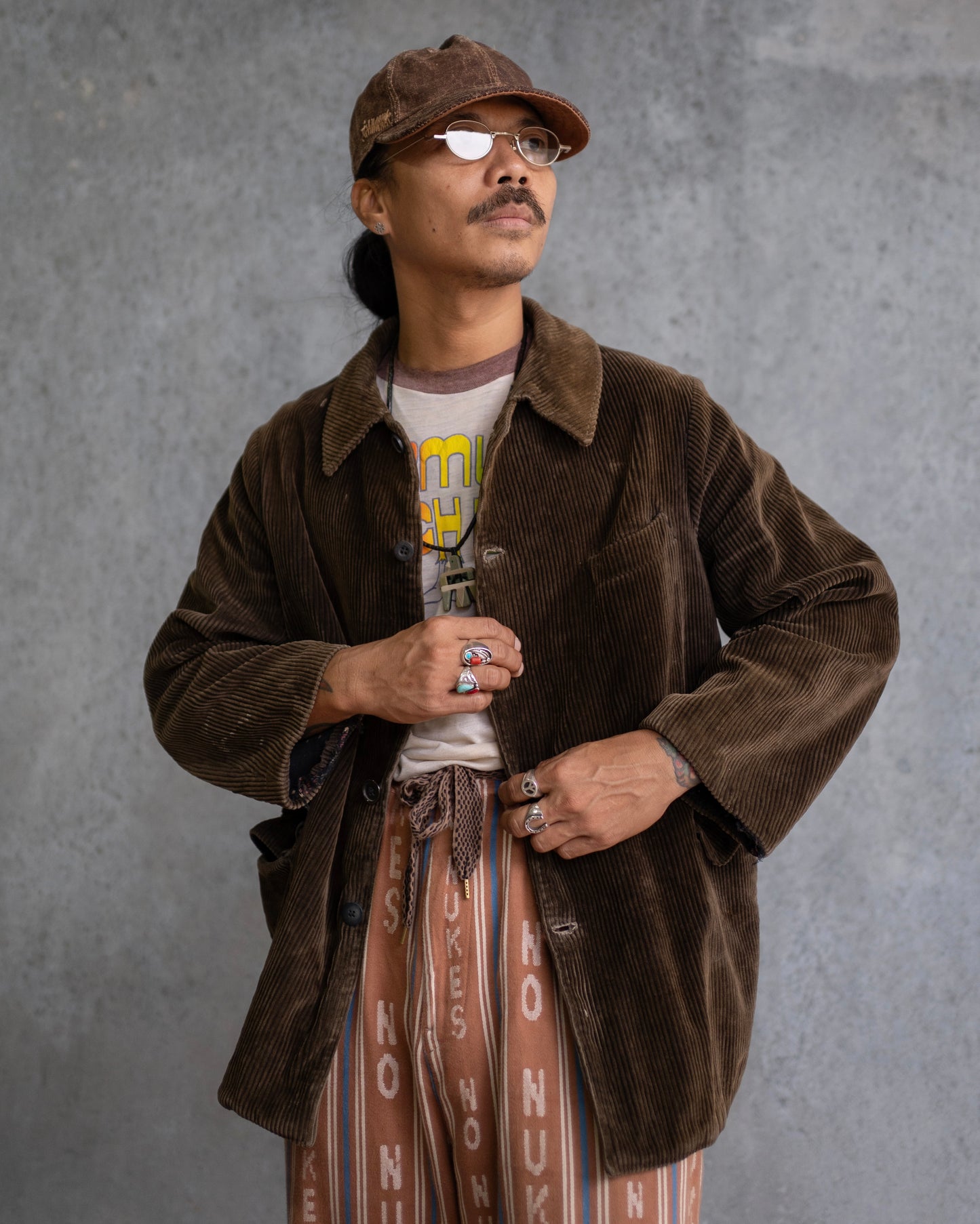 40's French Corduroy Hunting Jacket  [M/L]