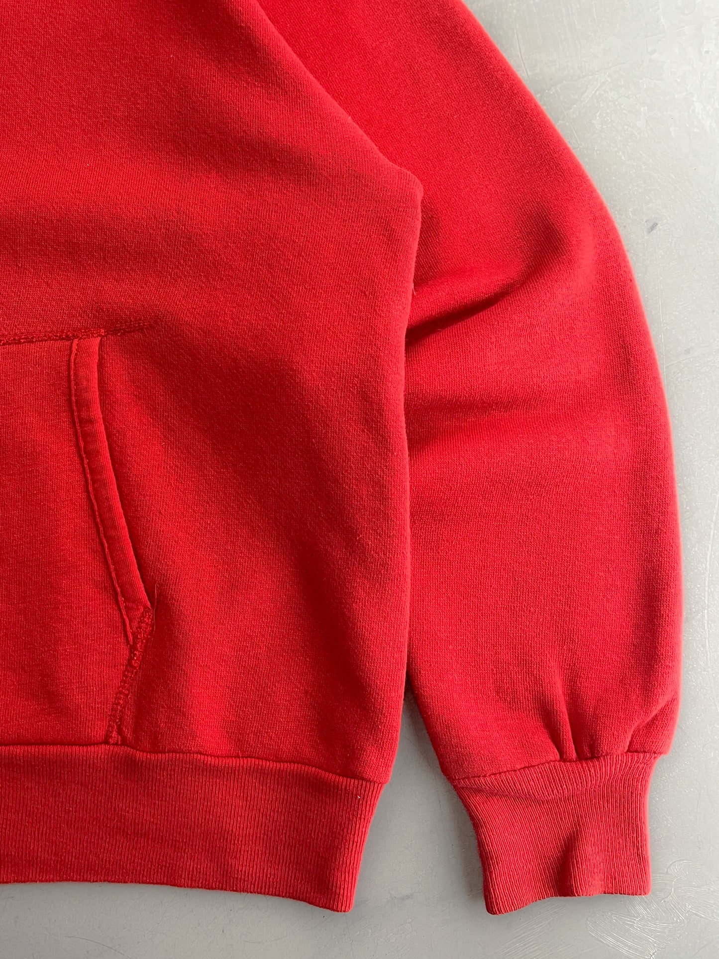 60's/70's Faded Grants Red Hooded Sweatshirt [M]