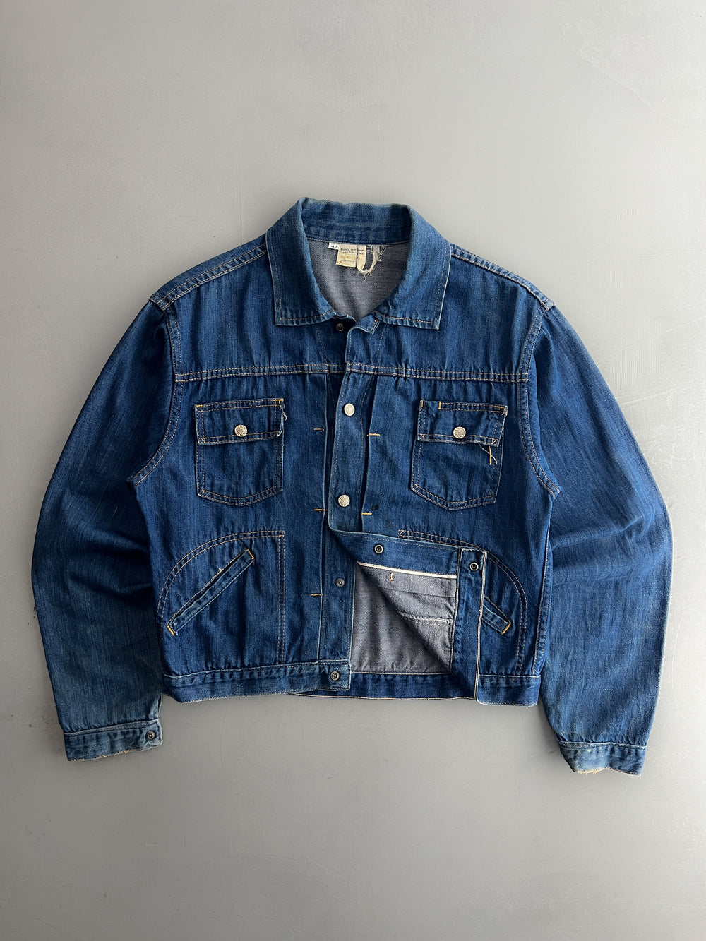 1970's J.C Penny Ranchcraft Selvedge Denim Jacket [L]