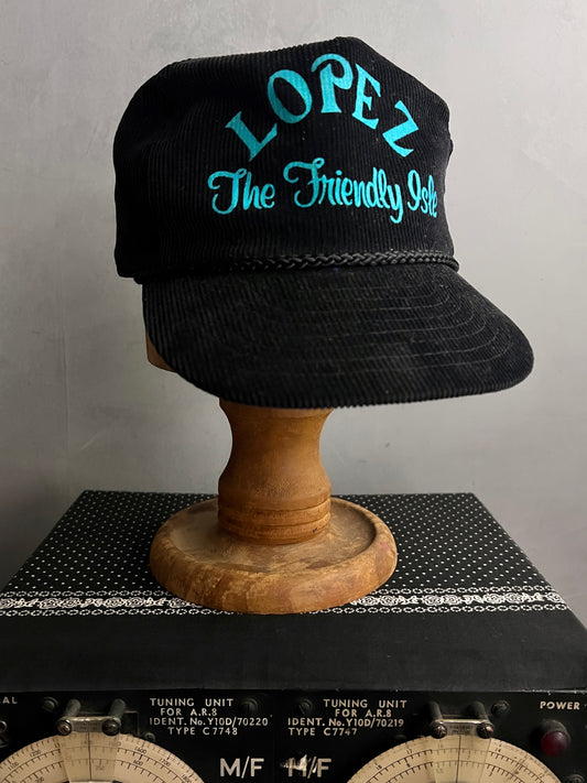 Lopez The Friendly Isle Cord Trucker Cap