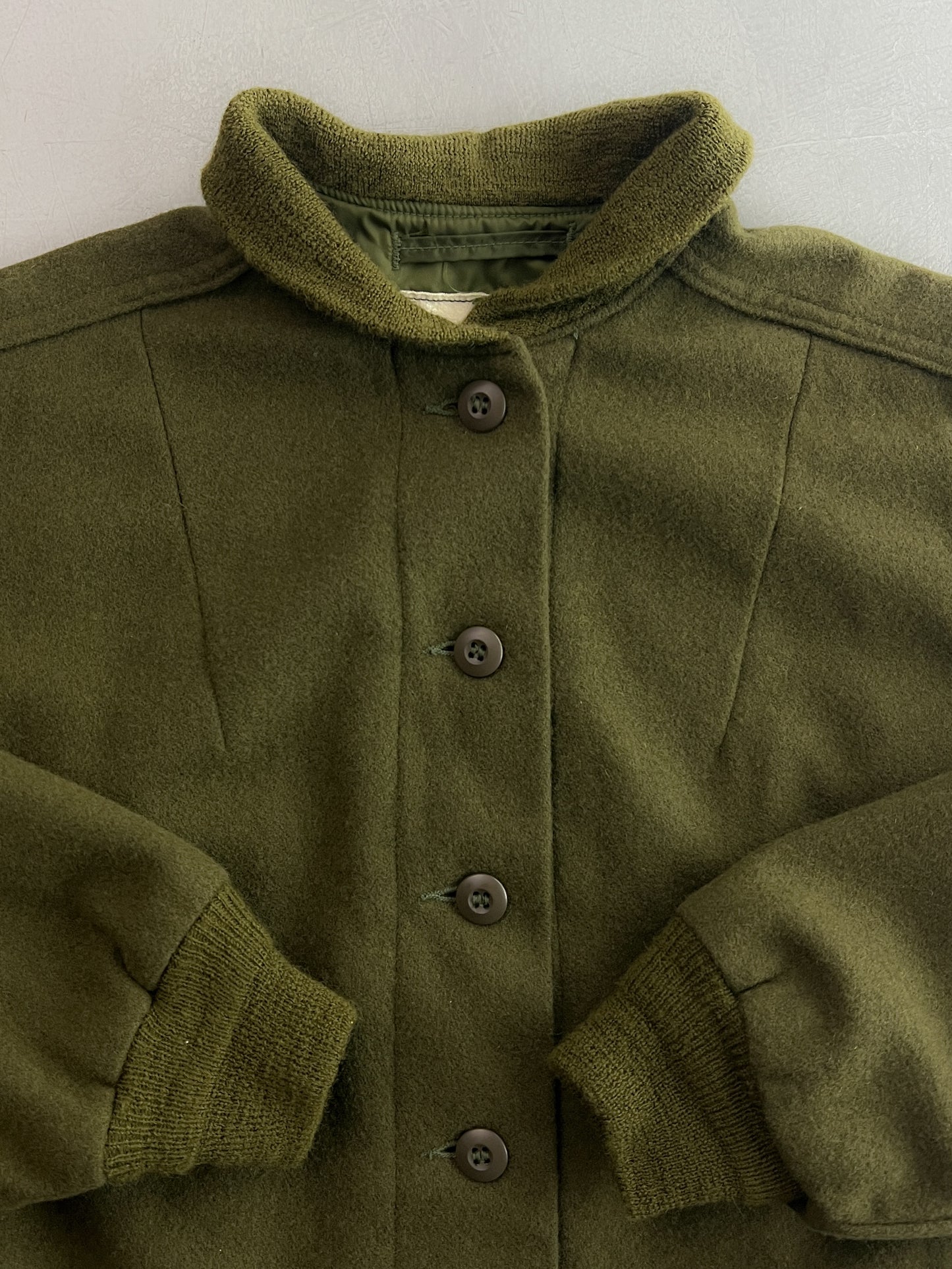 70's US Army Womens OG-108 Wool Liner Jacket  [S]
