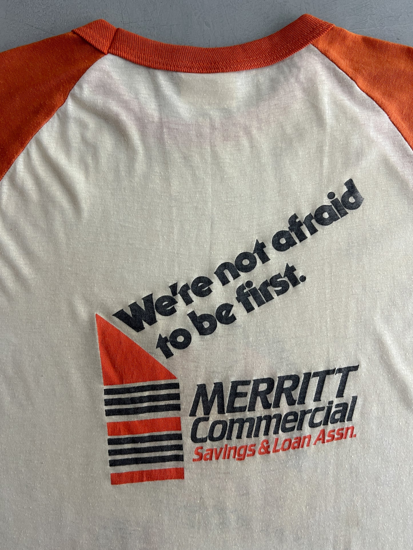 Thrashed 1980's Orioles Raglan Tee [L]