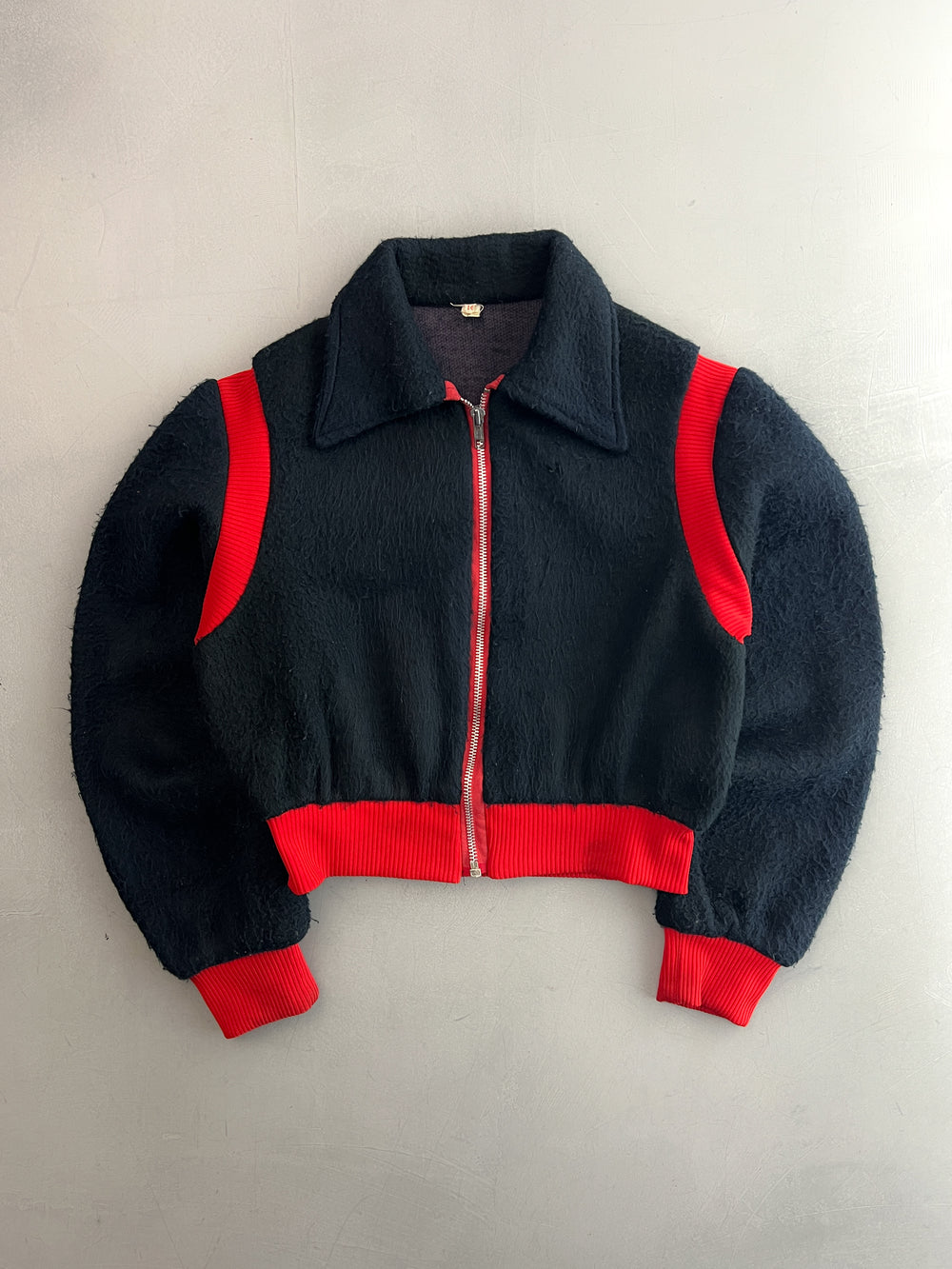 60's/70's Fleece Zip Jacket [XS]