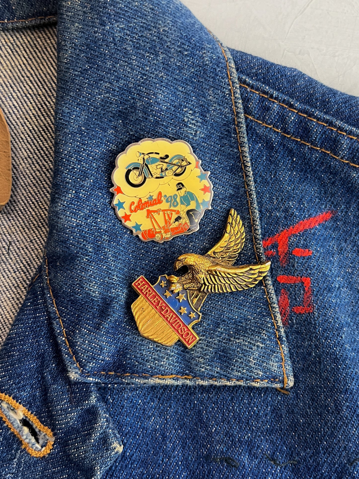 70's/80's Levi's Studded Denim Vest [M]