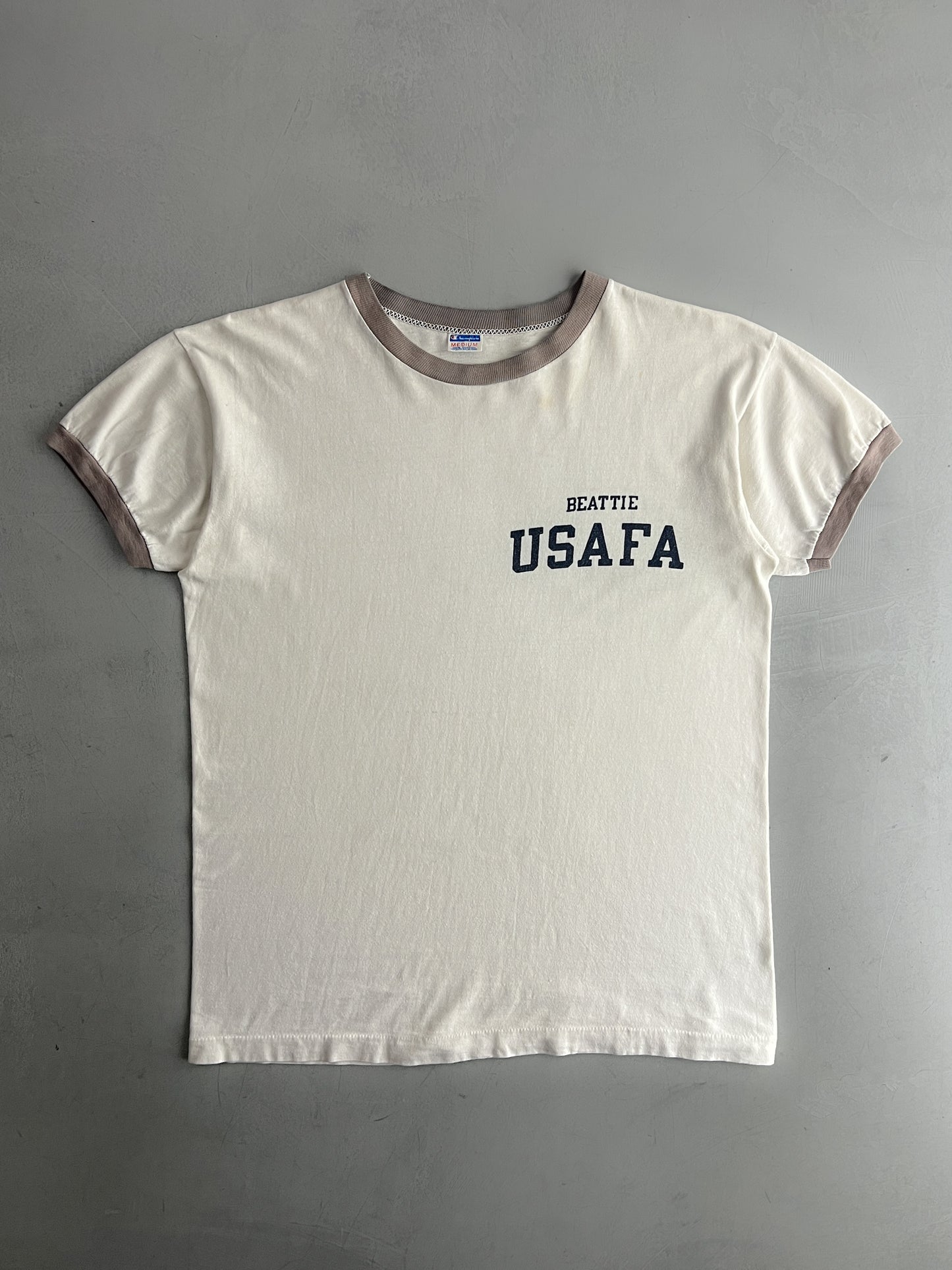 70's Champion Blue Bar USAFA Tee [L]