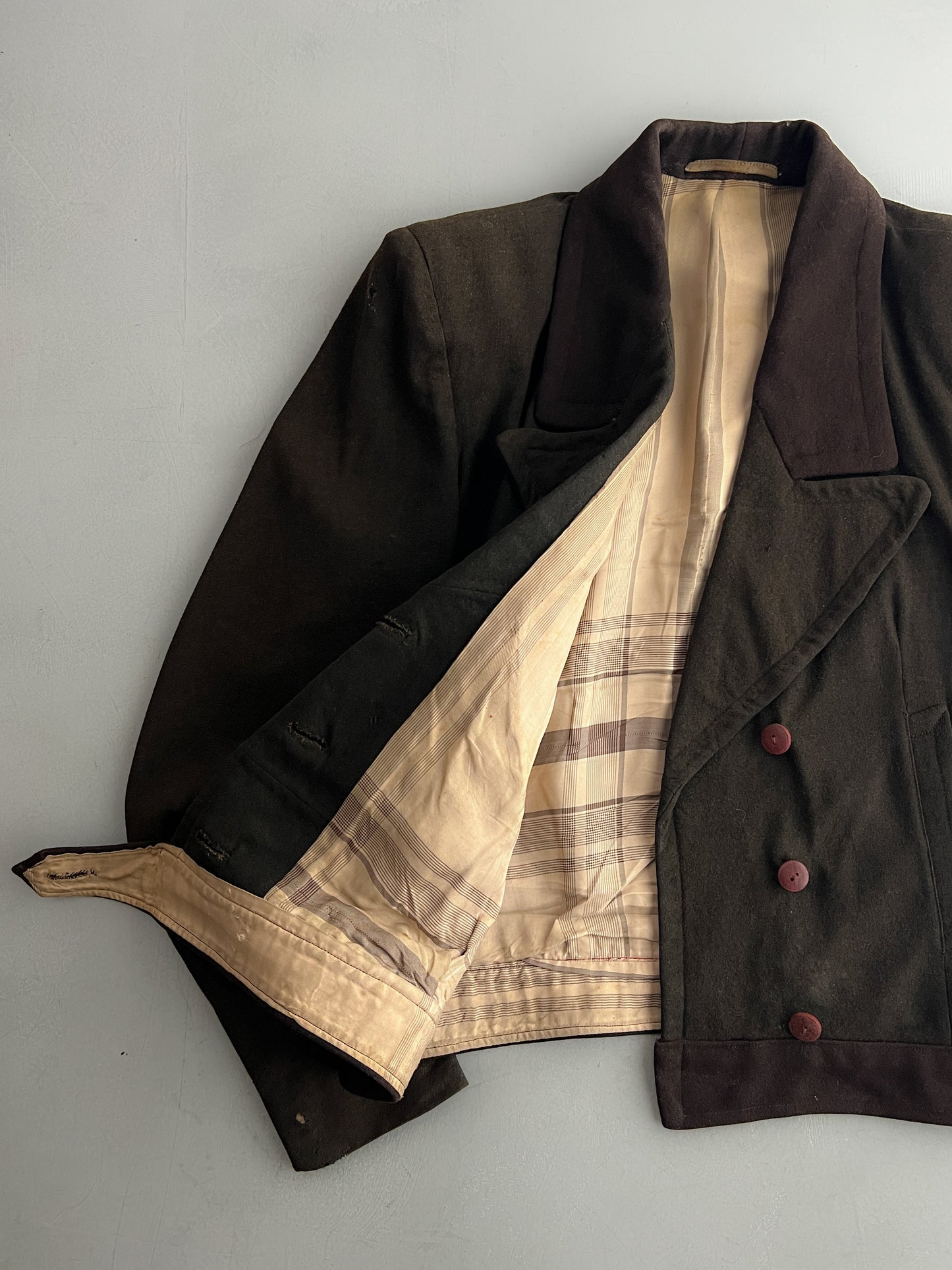 1910's Wool Cropped Sporting Jacket [S]