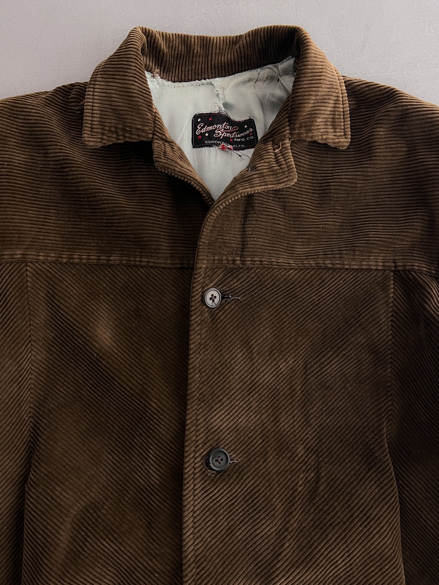 1960's Edmonton Sportswear Cord Jacket [S/M]