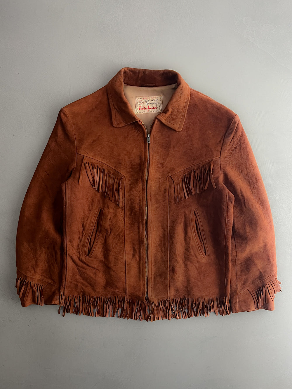 1960's Irvin Foster Suede Fringe Jacket [S/M]