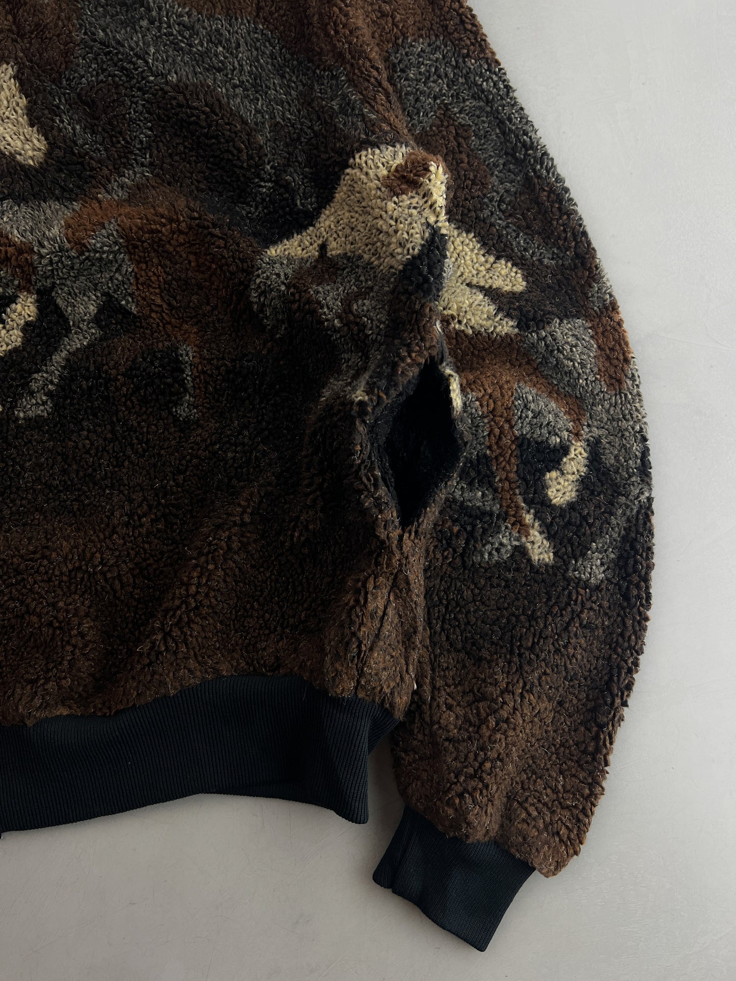 1990's Horse Motif Deep Pile Fleece [XL]