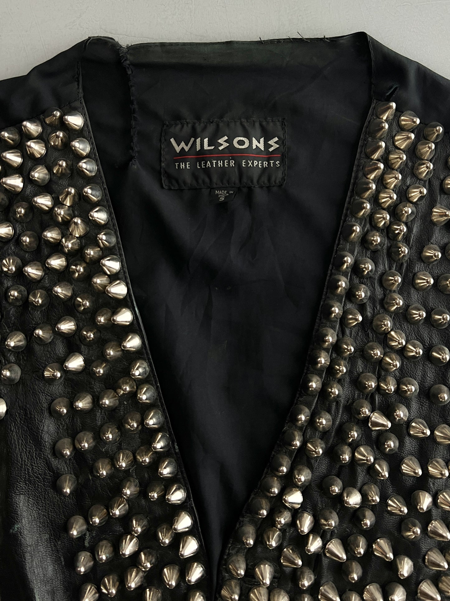 Very Studded Leather Waistcoat [M]