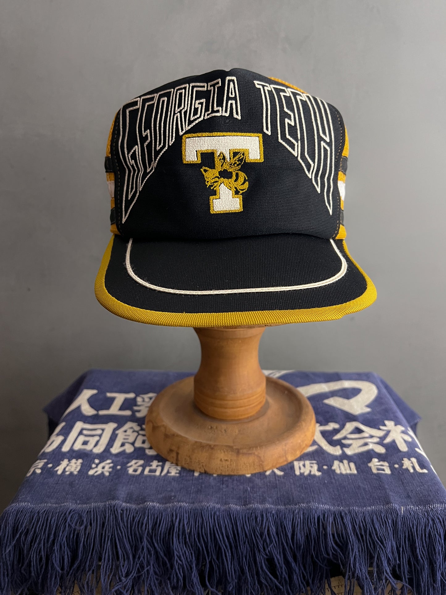 Georgia Tech 3 Stripe Trucker Cap