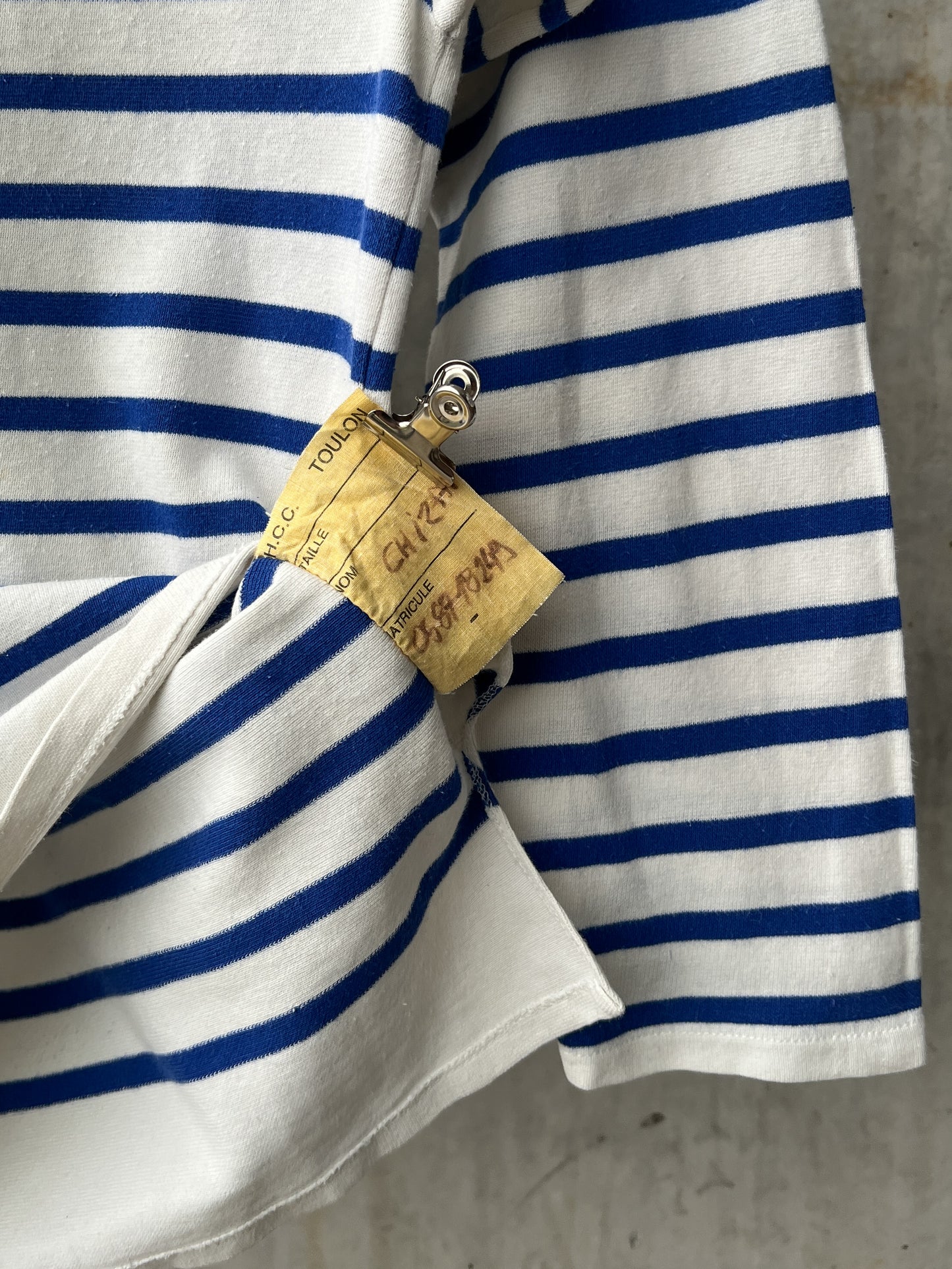 1970's French Marine Nationale Breton Striped Shirt [S]