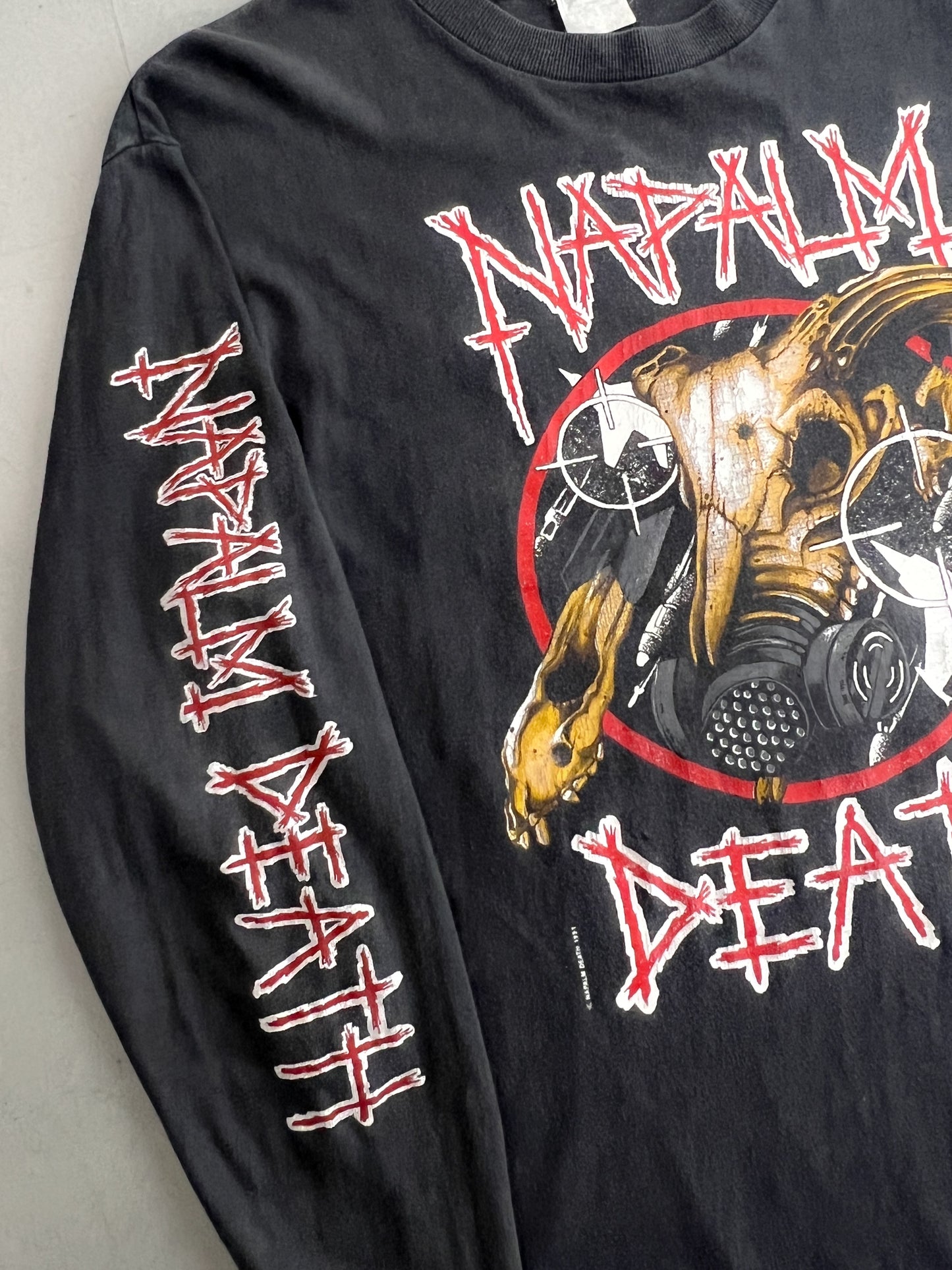 '91 Napalm Death Long Sleeve Tee [L]