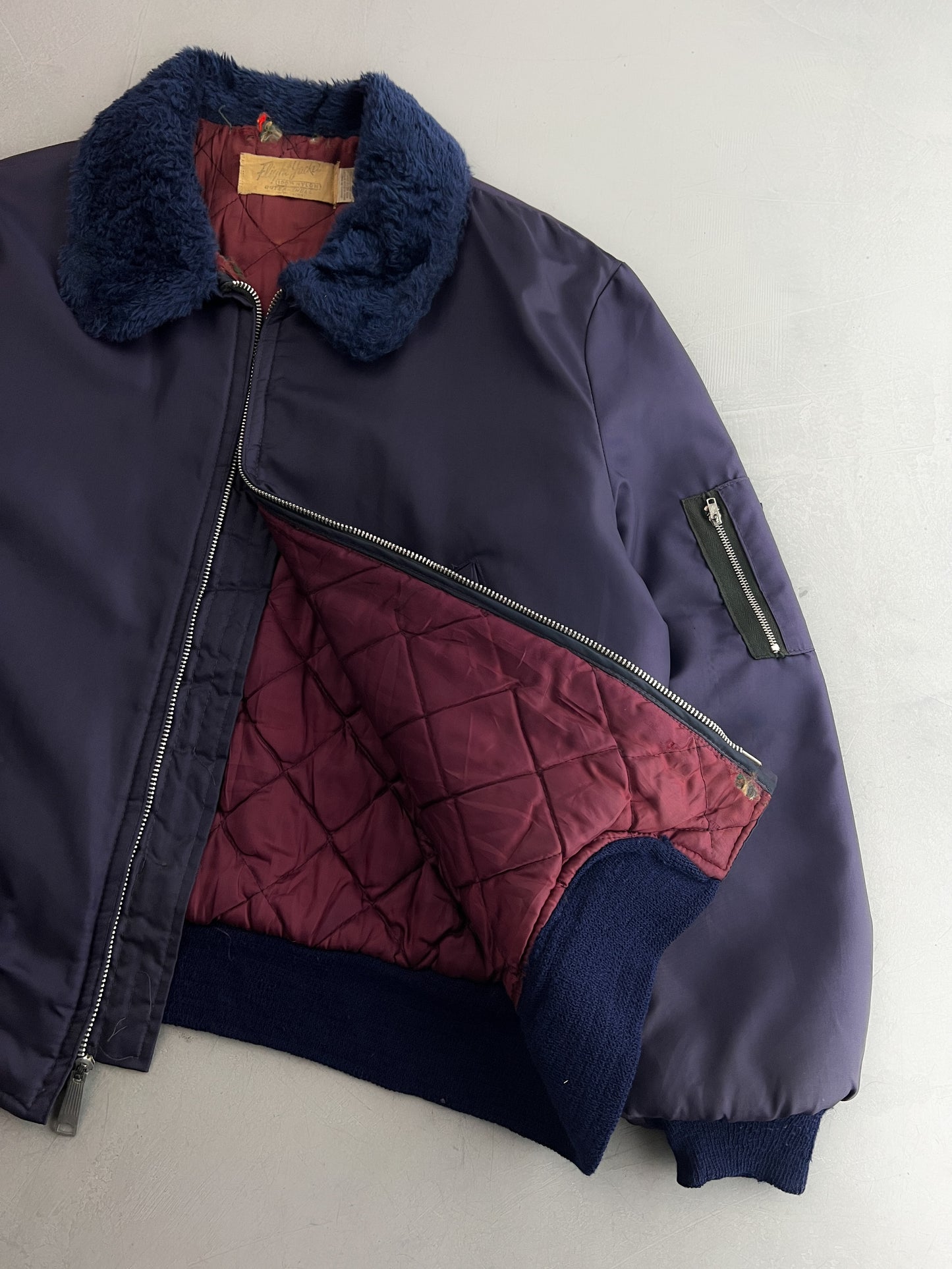 1970's Nylon Flight Jacket [L]