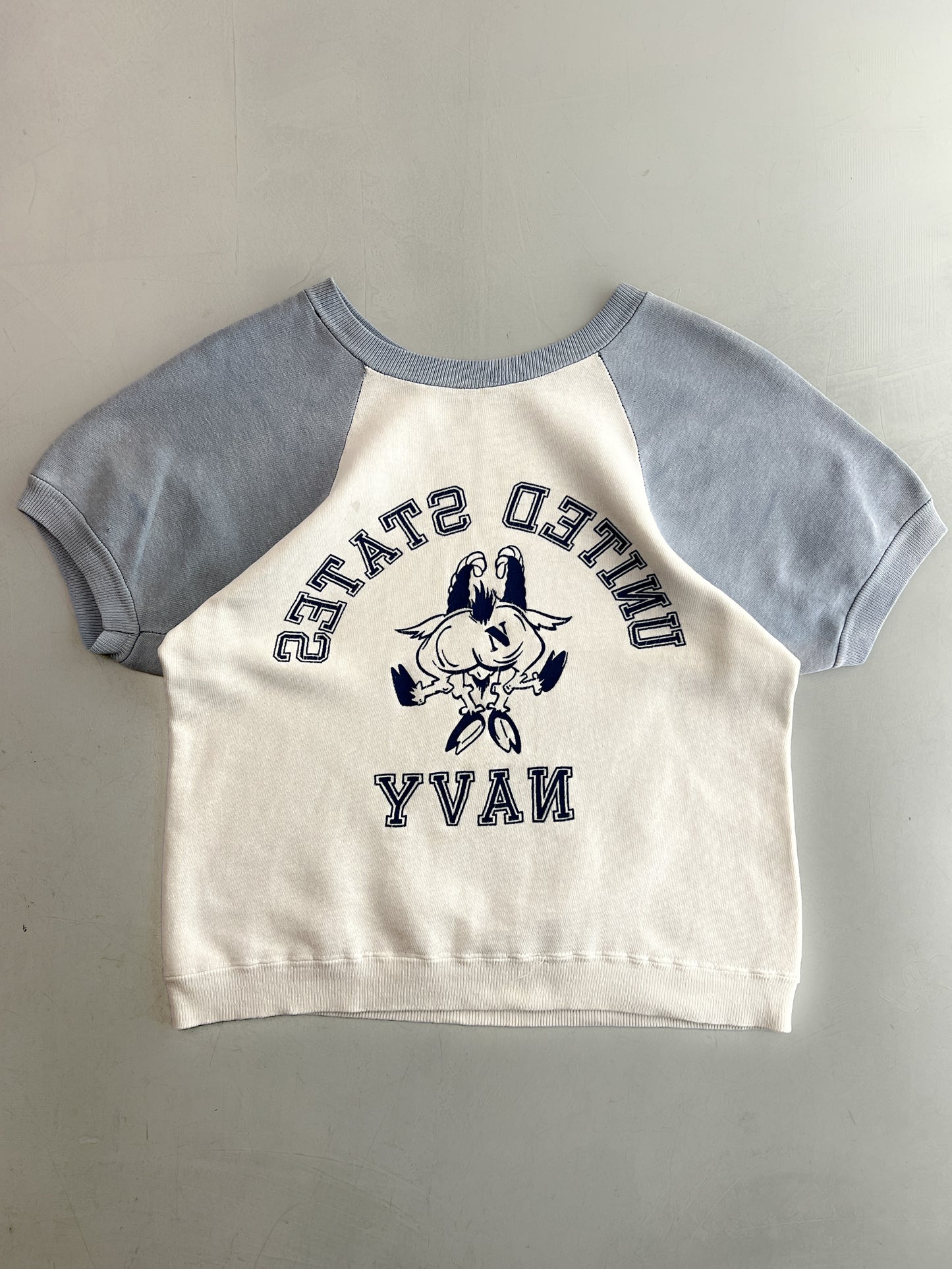 60’s/70’s USN Bust Through Short Sleeve Sweatshirt [S]