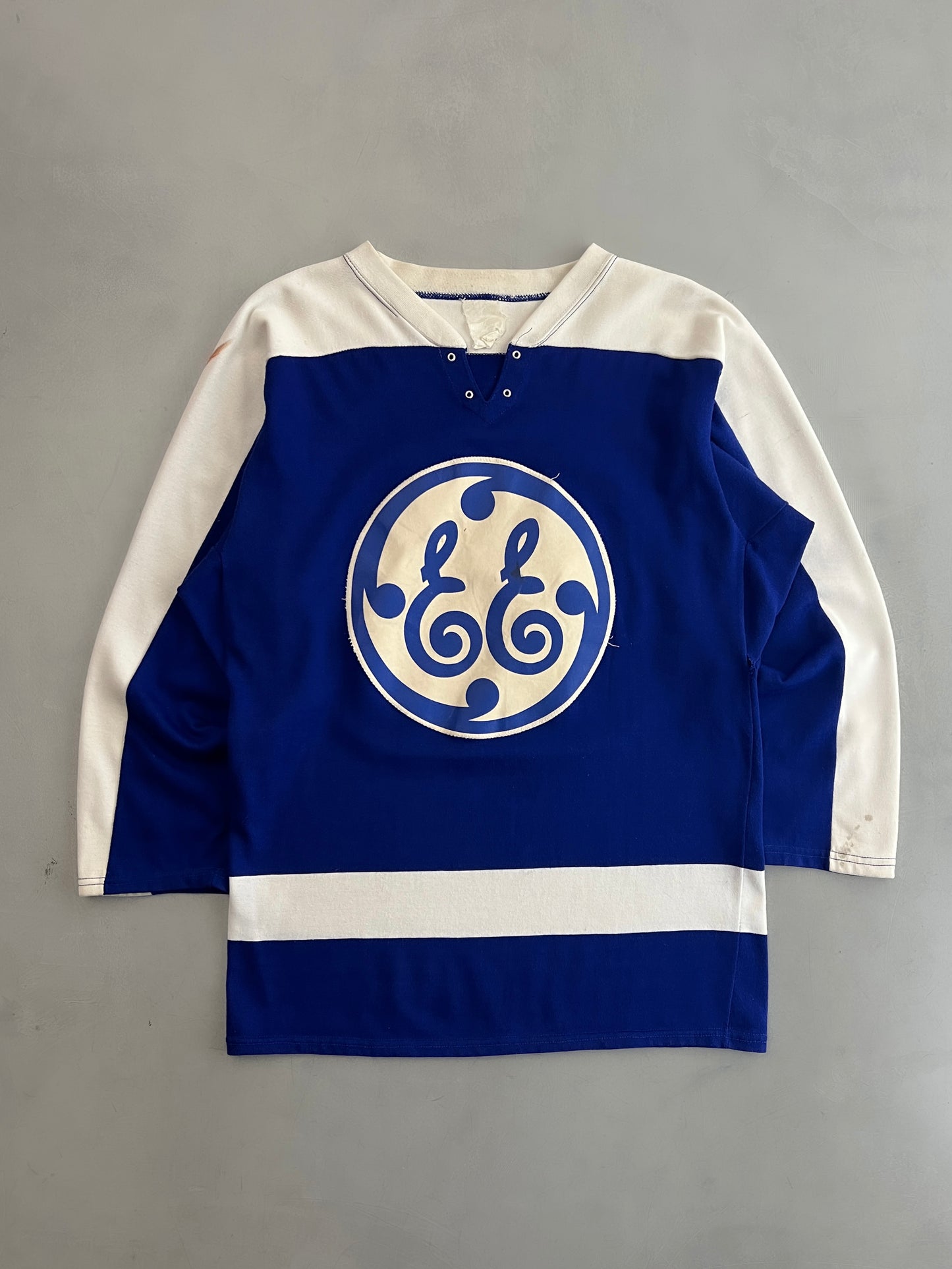 1970's "EE" Lace Up Athletic Jersey [XL]