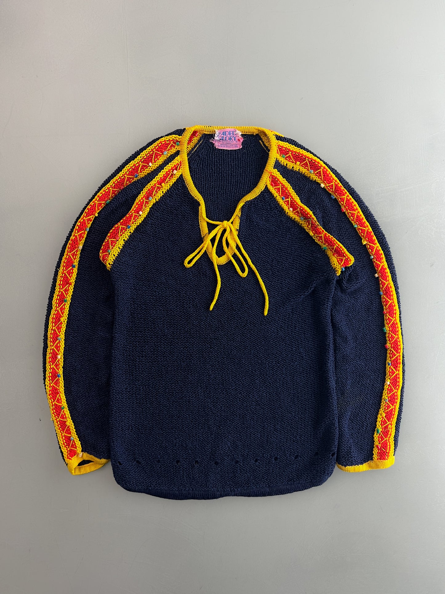 1960's Beaded Folk Knit [M]
