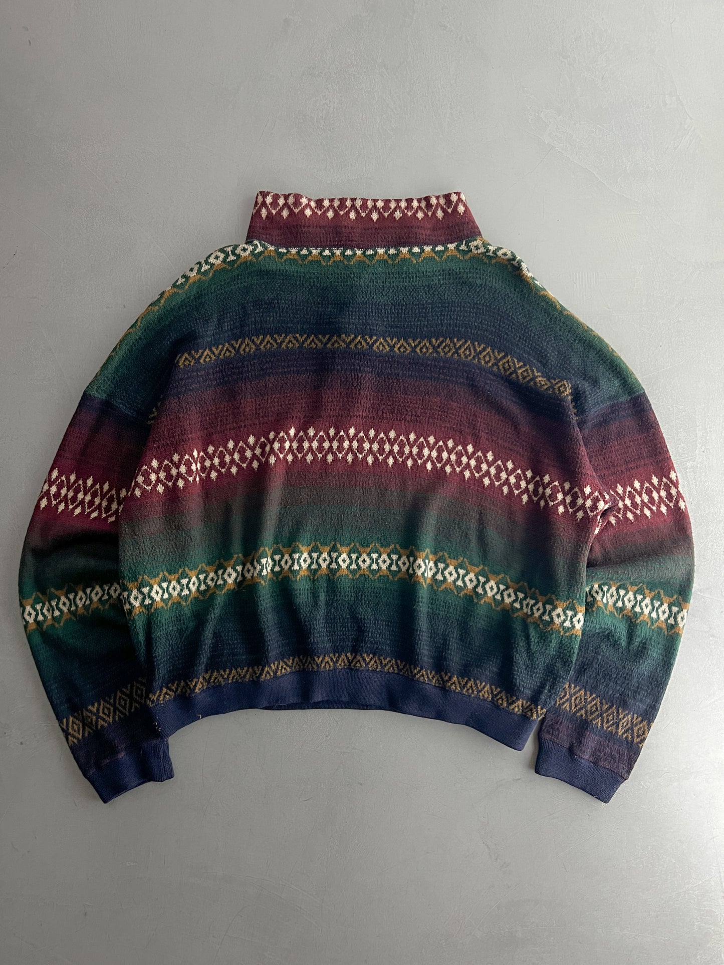 1990's Patterned Pullover [XL]