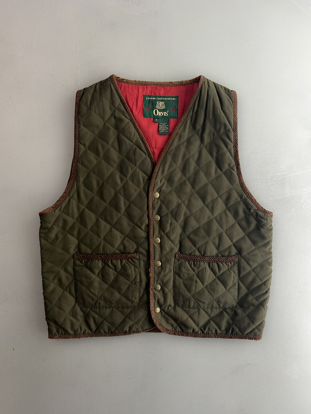 1980's Quilted Orvis Fishing Vest [S/M]