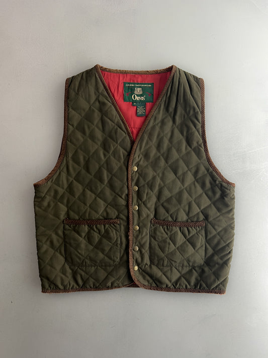 1980's Quilted Orvis Fishing Vest [S/M]