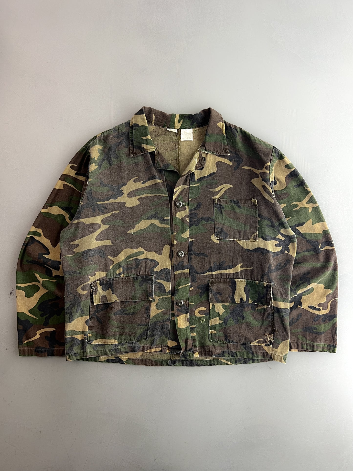 Boxy Fit Faded Camo Shirt [L]