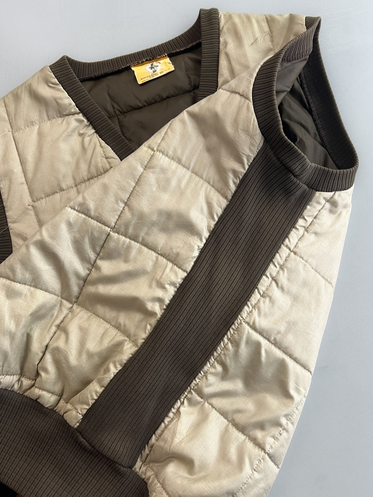 1980's Black Sheep Quilted Vest [M]