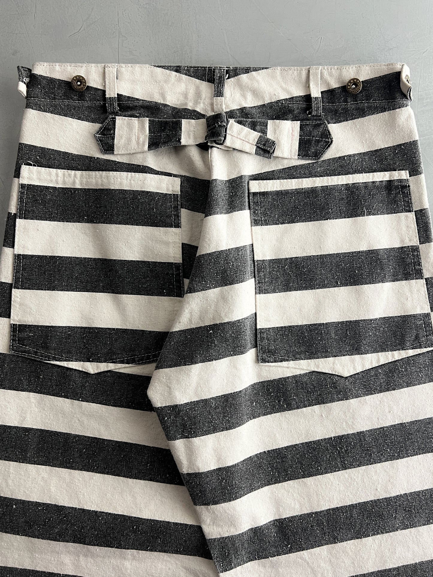 Buckle Back Canvas Prison Pants