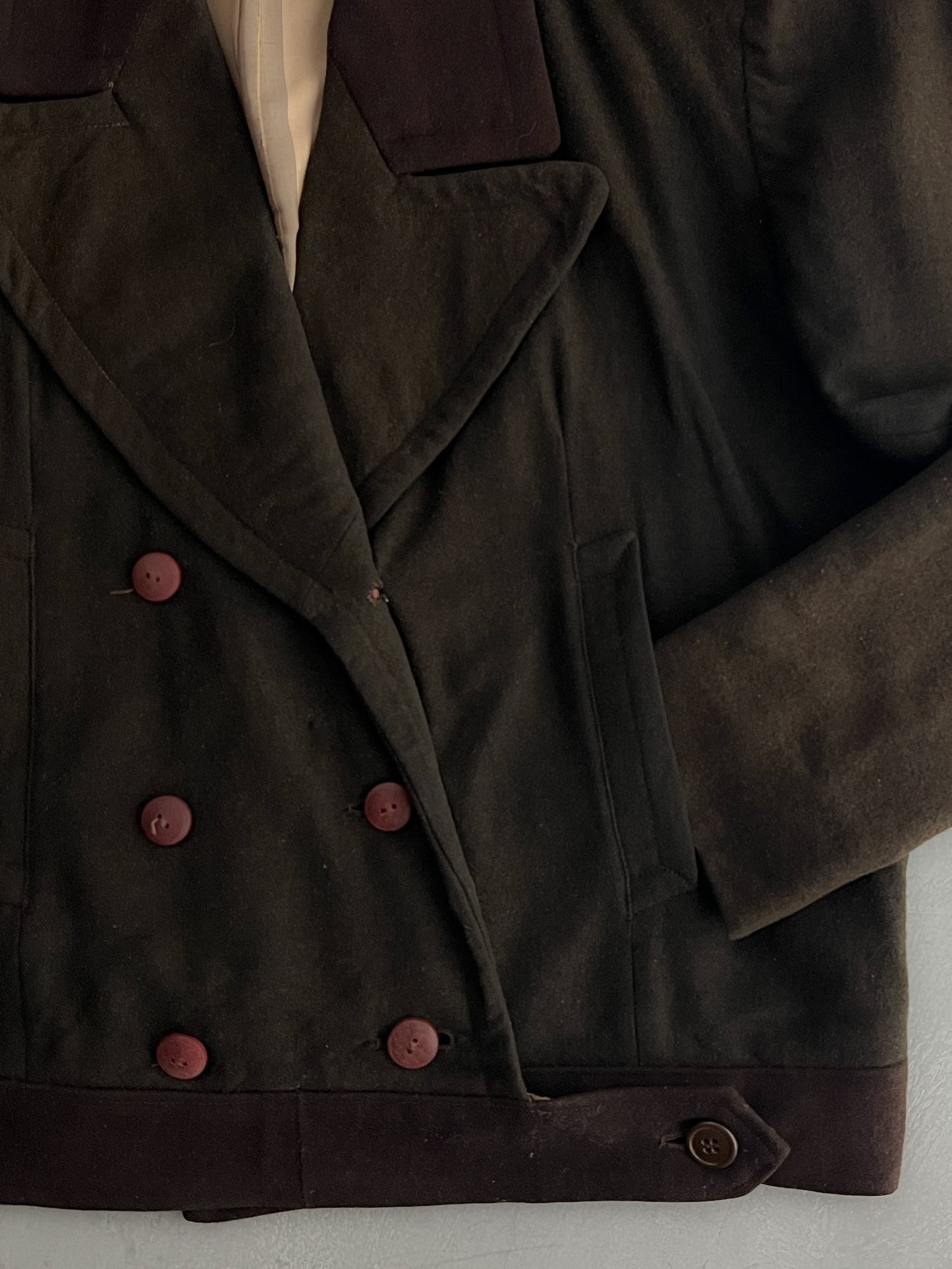 1910's Wool Cropped Sporting Jacket [S]
