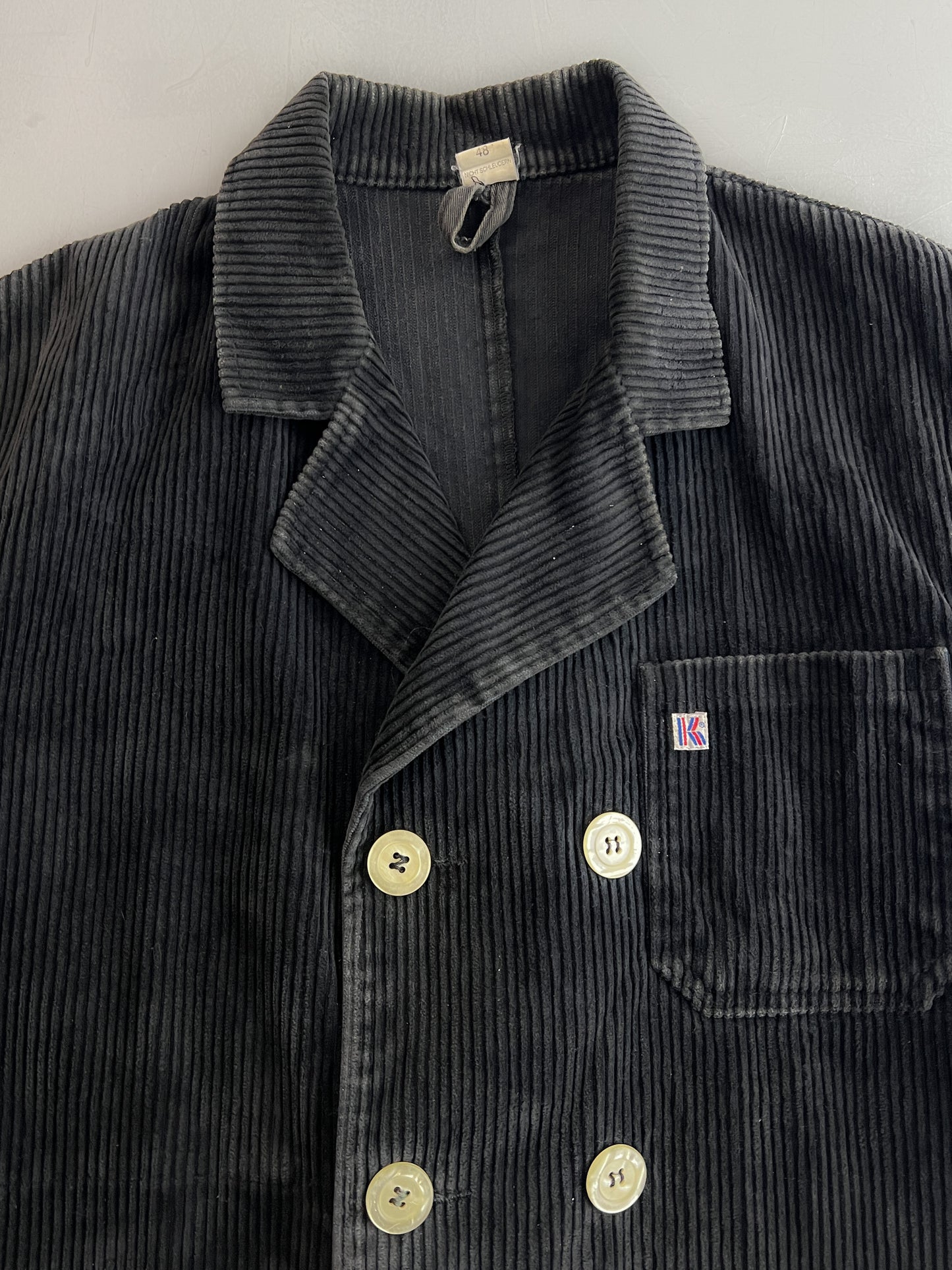 Double Breasted Corduroy Work Jacket [L]
