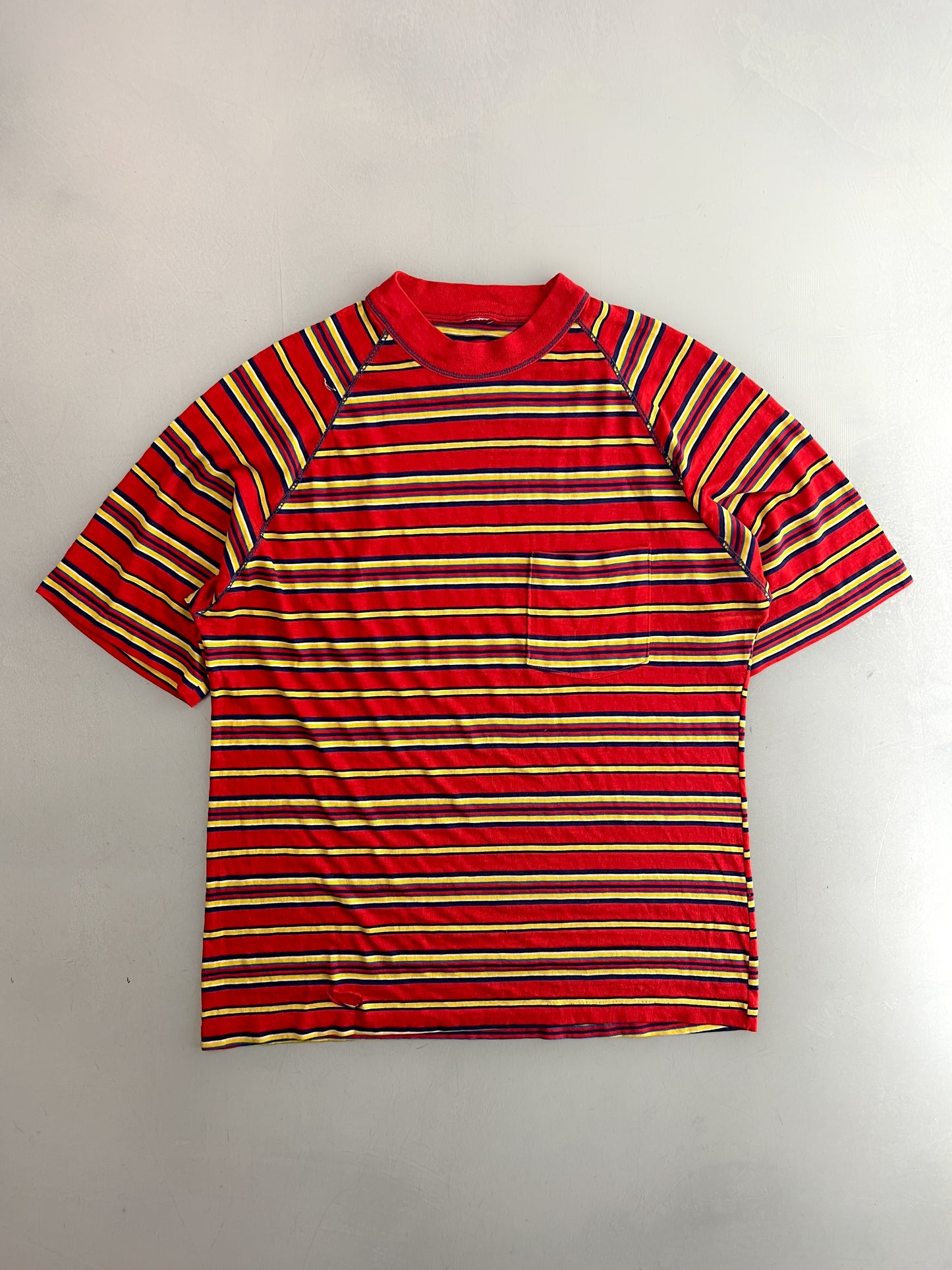 1960's Stripe Pocket Tee [L]