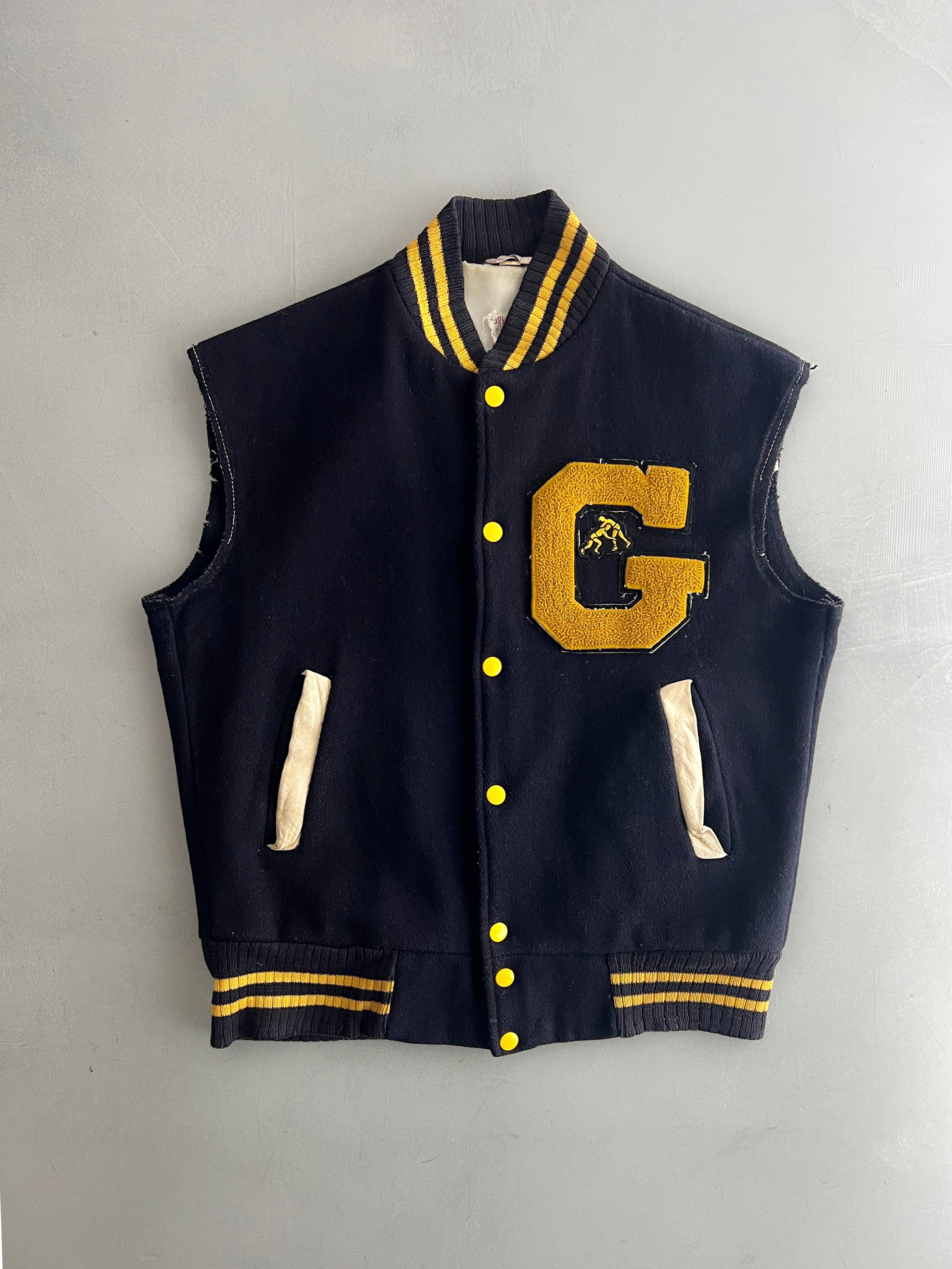 1960's Varsity Jacket Vest [M]