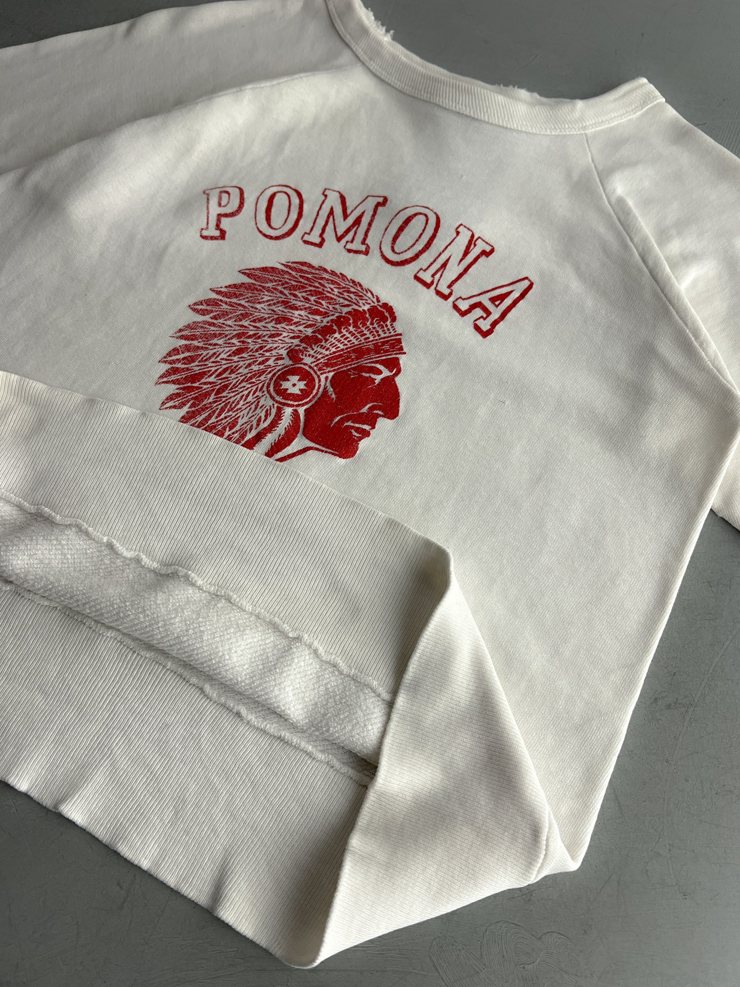 1950's Pomona Indians Short Sleeve Sweatshirt [S]