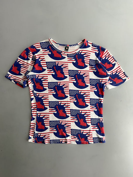 1970’s Statue of Liberty All Over Print T-Shirt [XS-S]