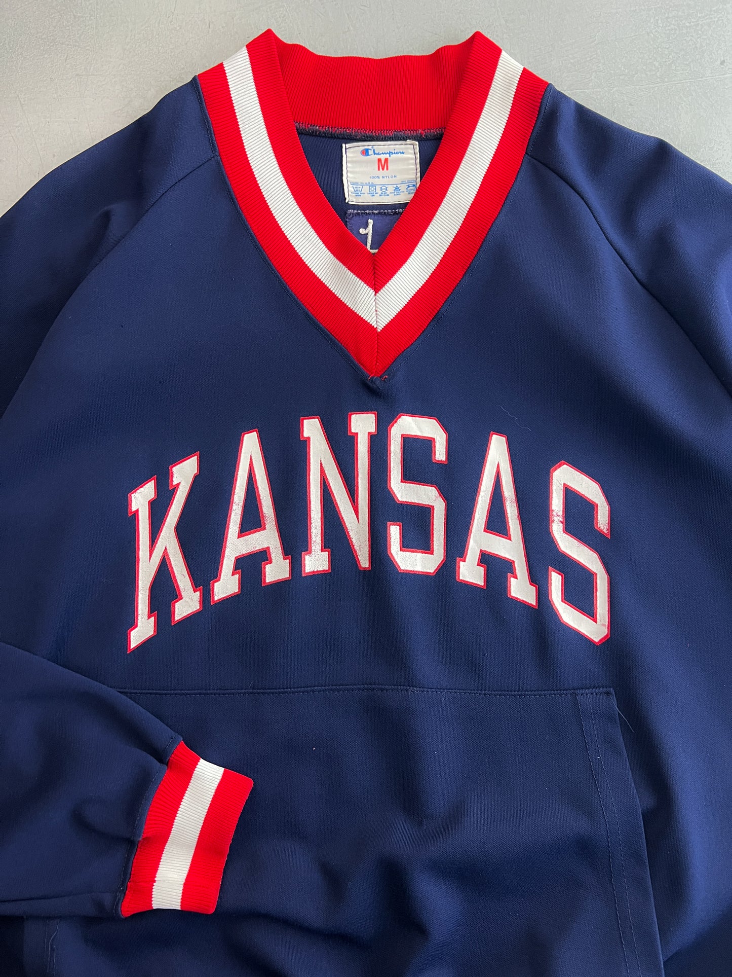 1980's Champion "Kansas" Warm up Pullover [M]