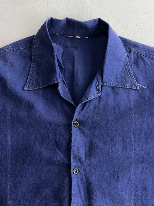 1940's French Pullover Work Shirt [M]