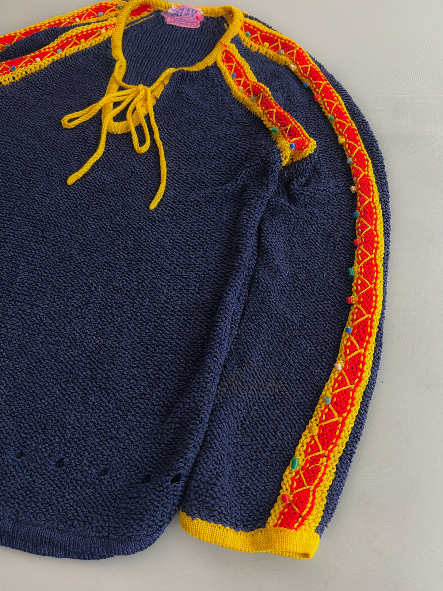 1960's Beaded Folk Knit [M]