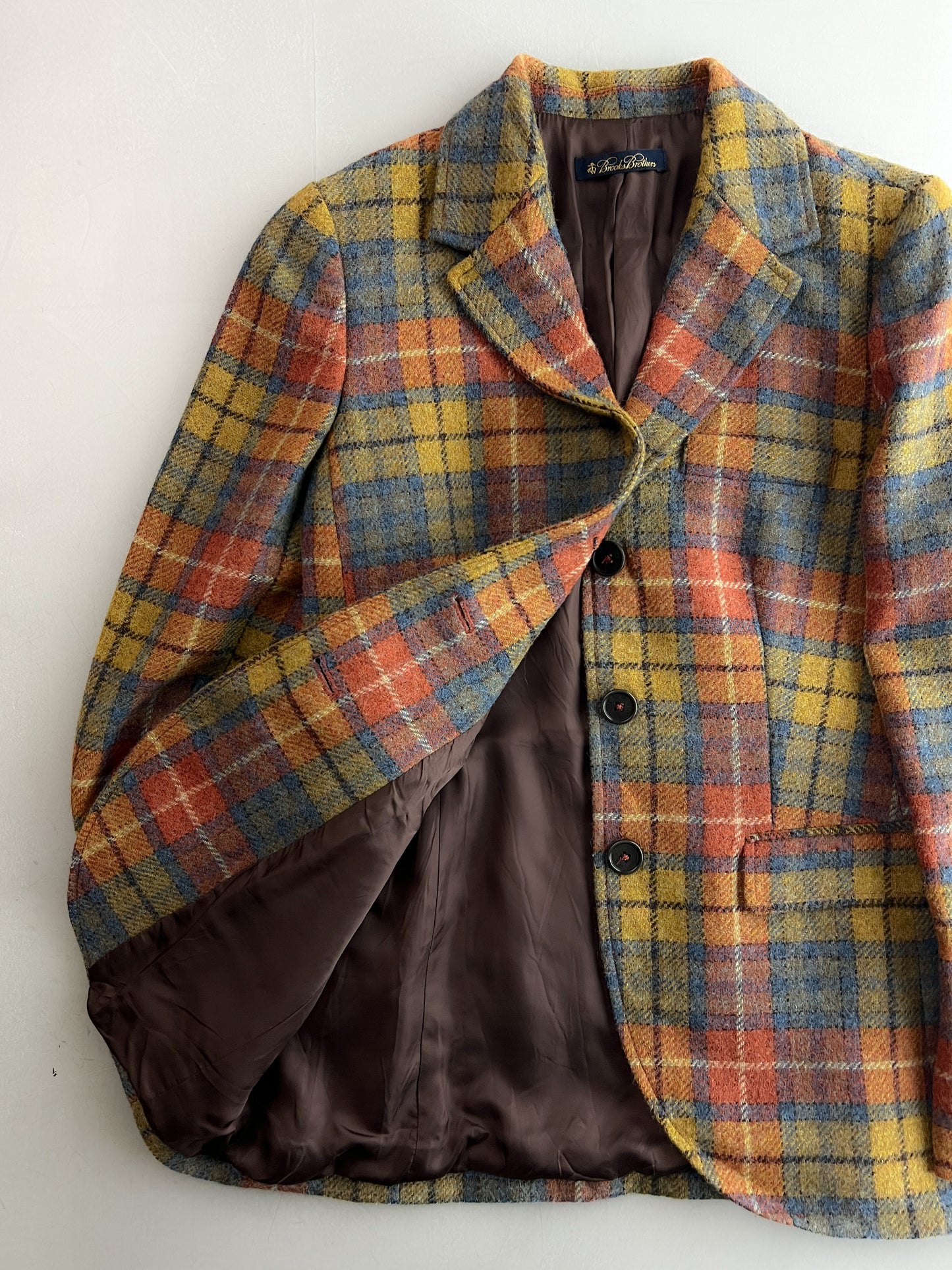 1980's Brooks Brothers Plaid Sport Coat [S]