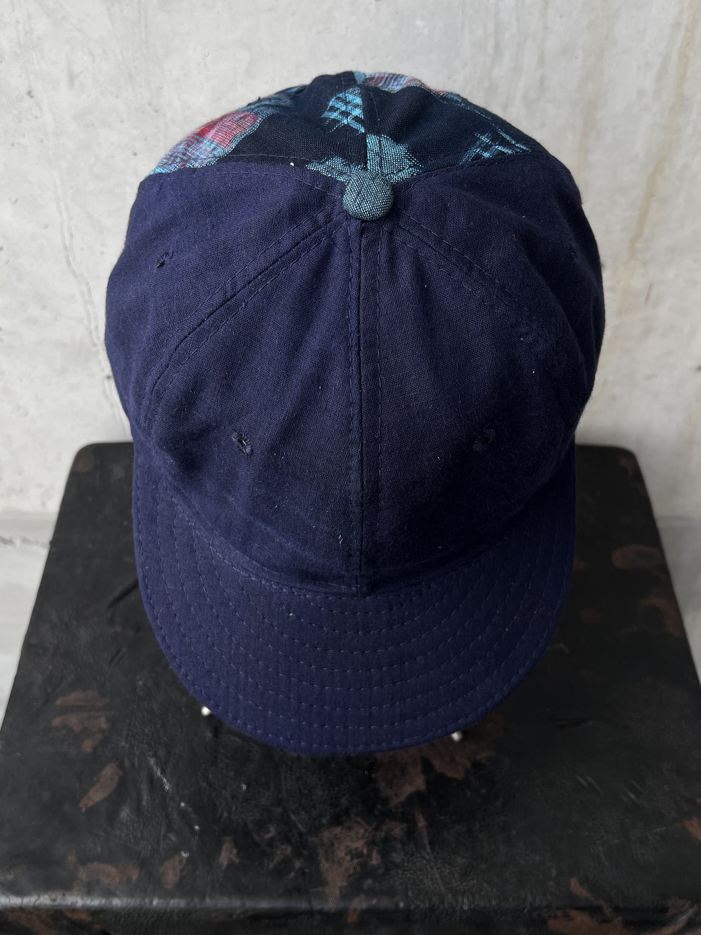 Early 20th c. Japanese Fabric 1930's Baseball Cap By Troy O'Shea Handmade [Adjustable]
